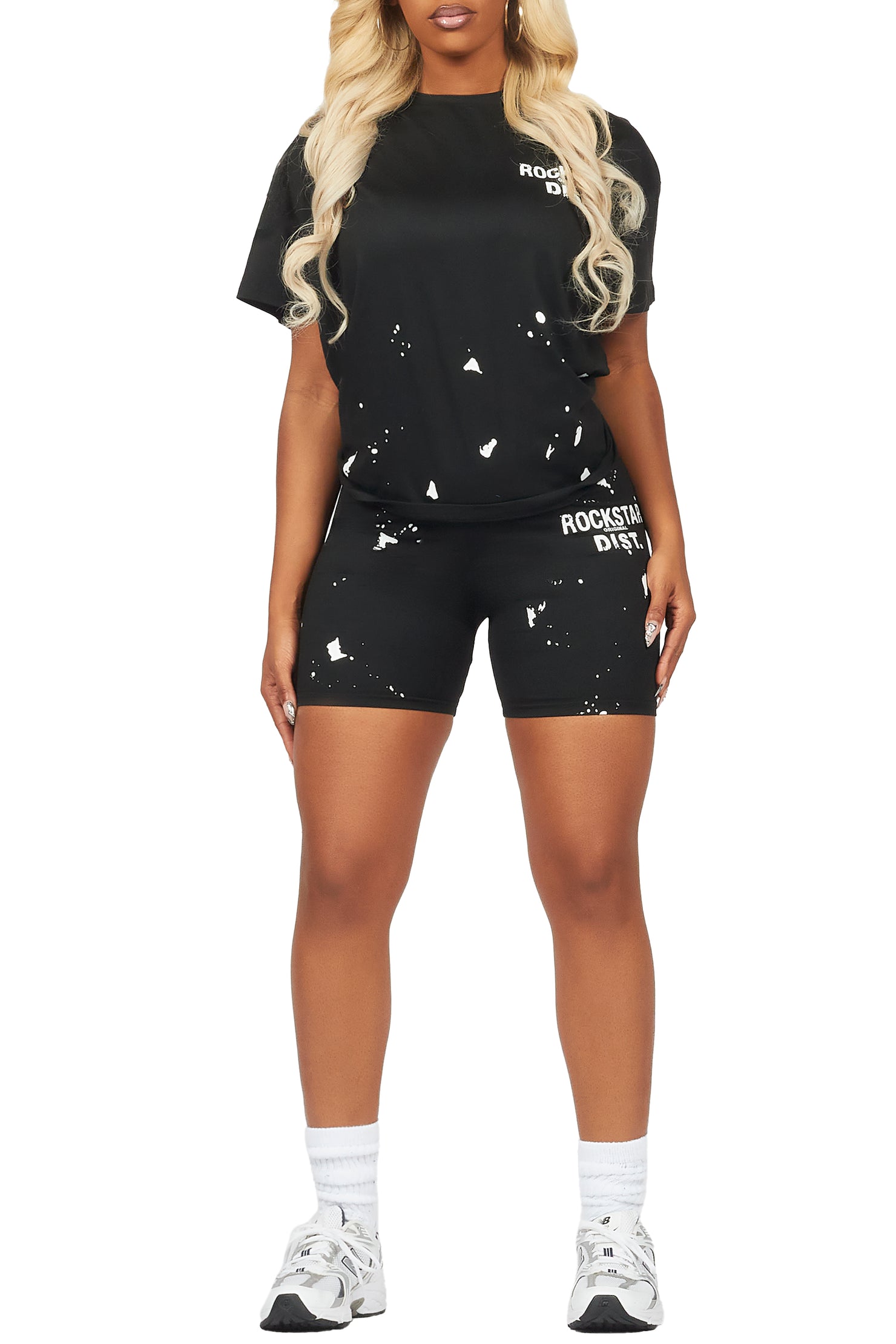 Living For It Black Bike Short Set