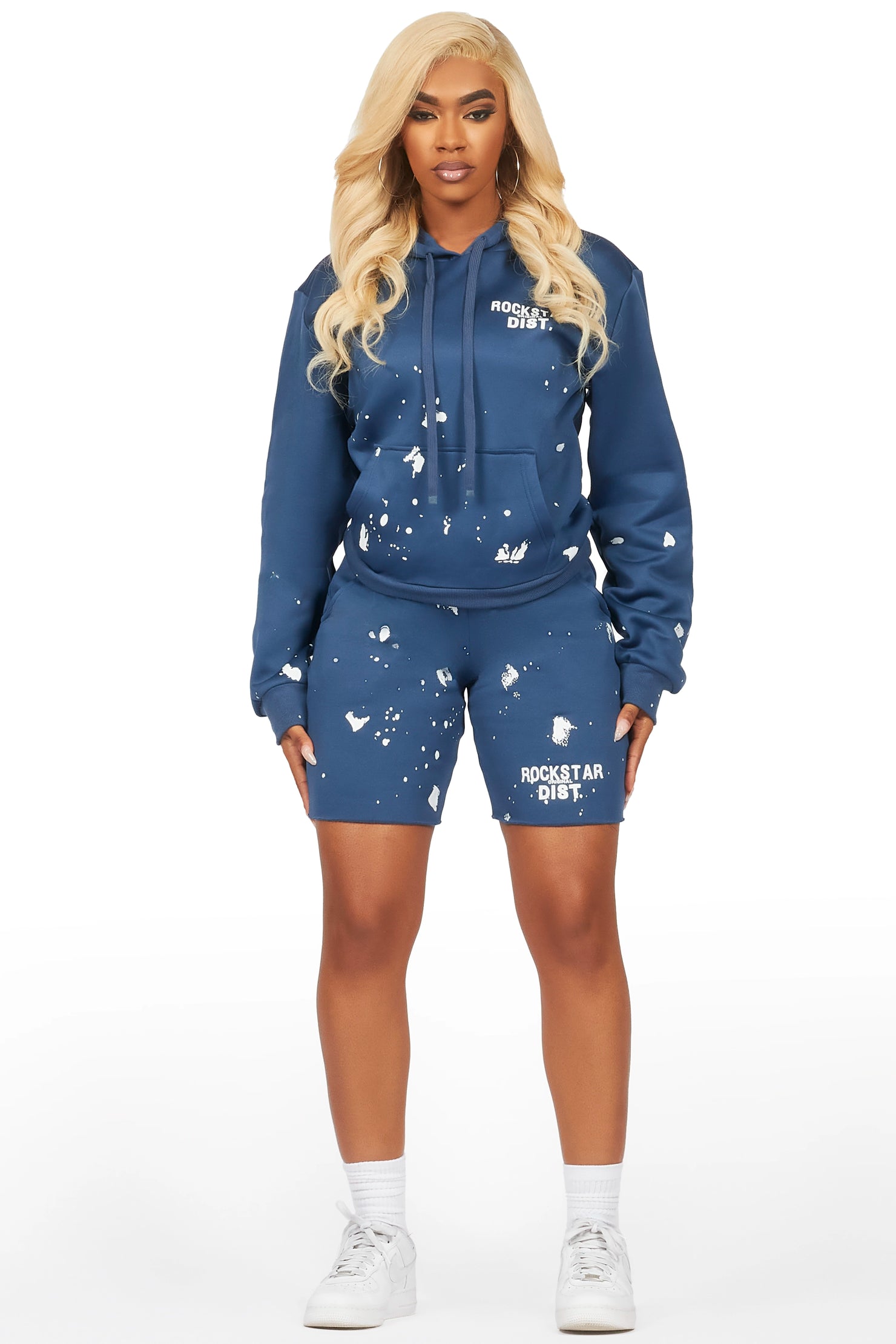 Just Between Us Navy Short Set