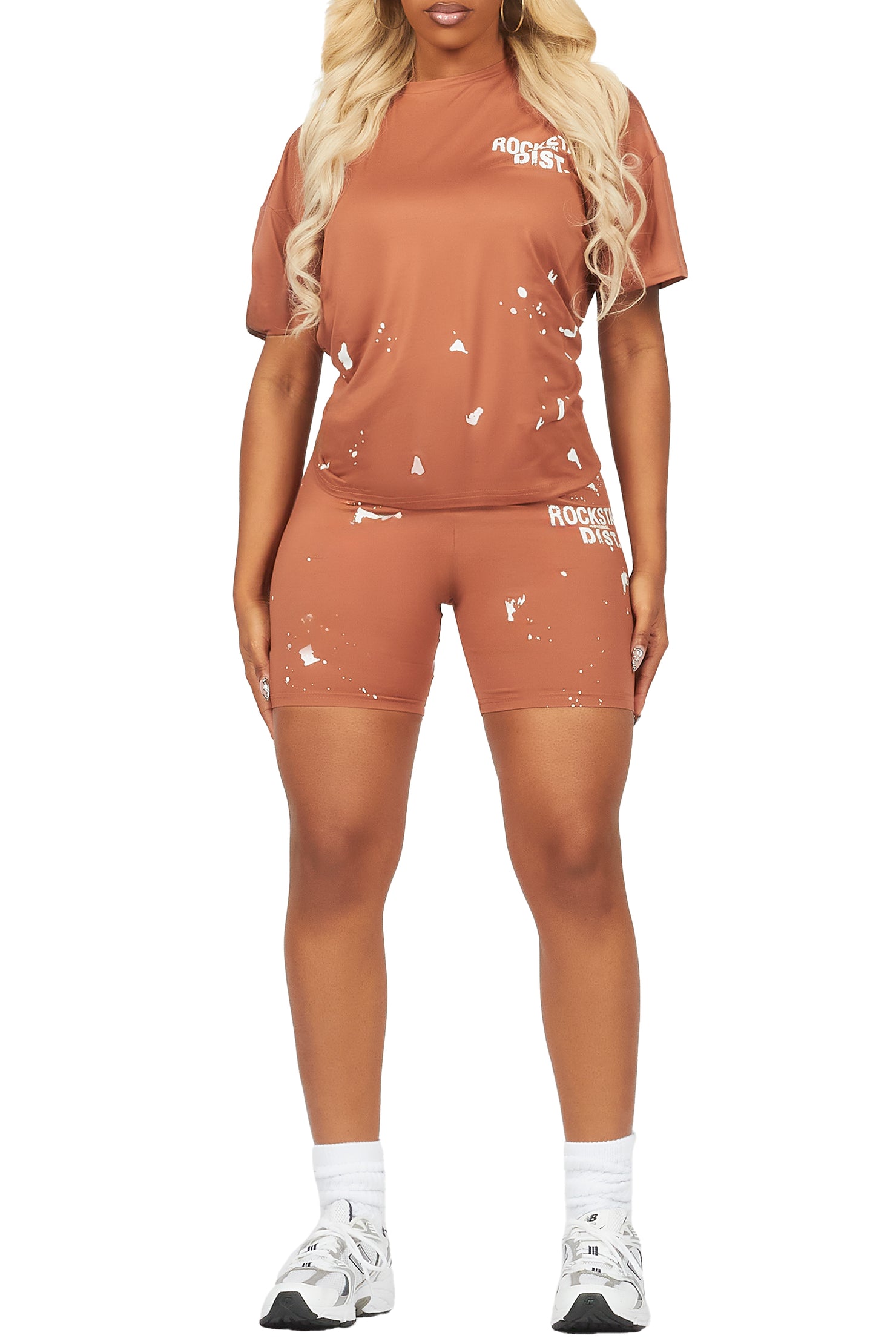 Living For It Mocha Bike Short Set