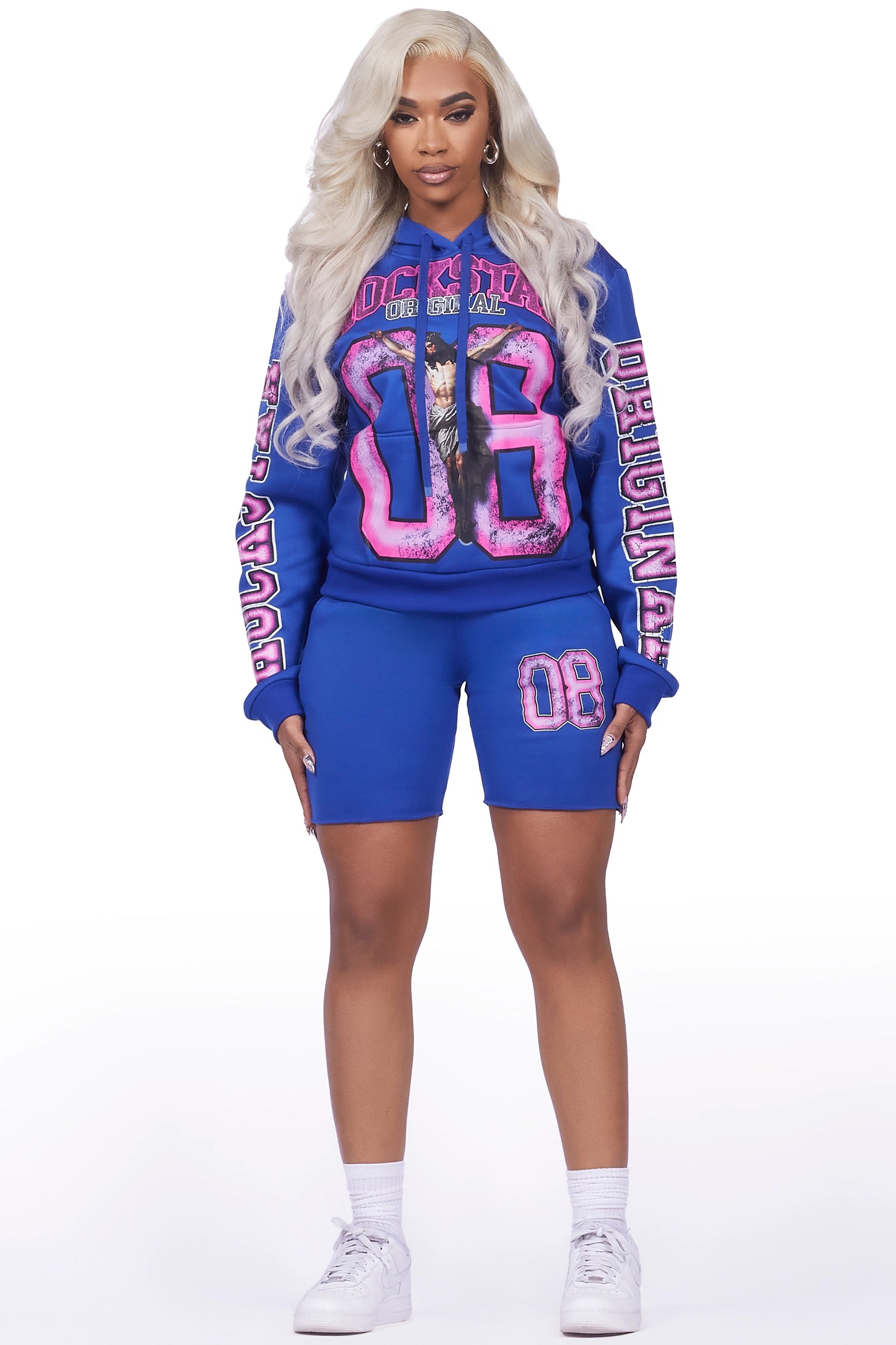 Tariqa Royal Blue Short Set