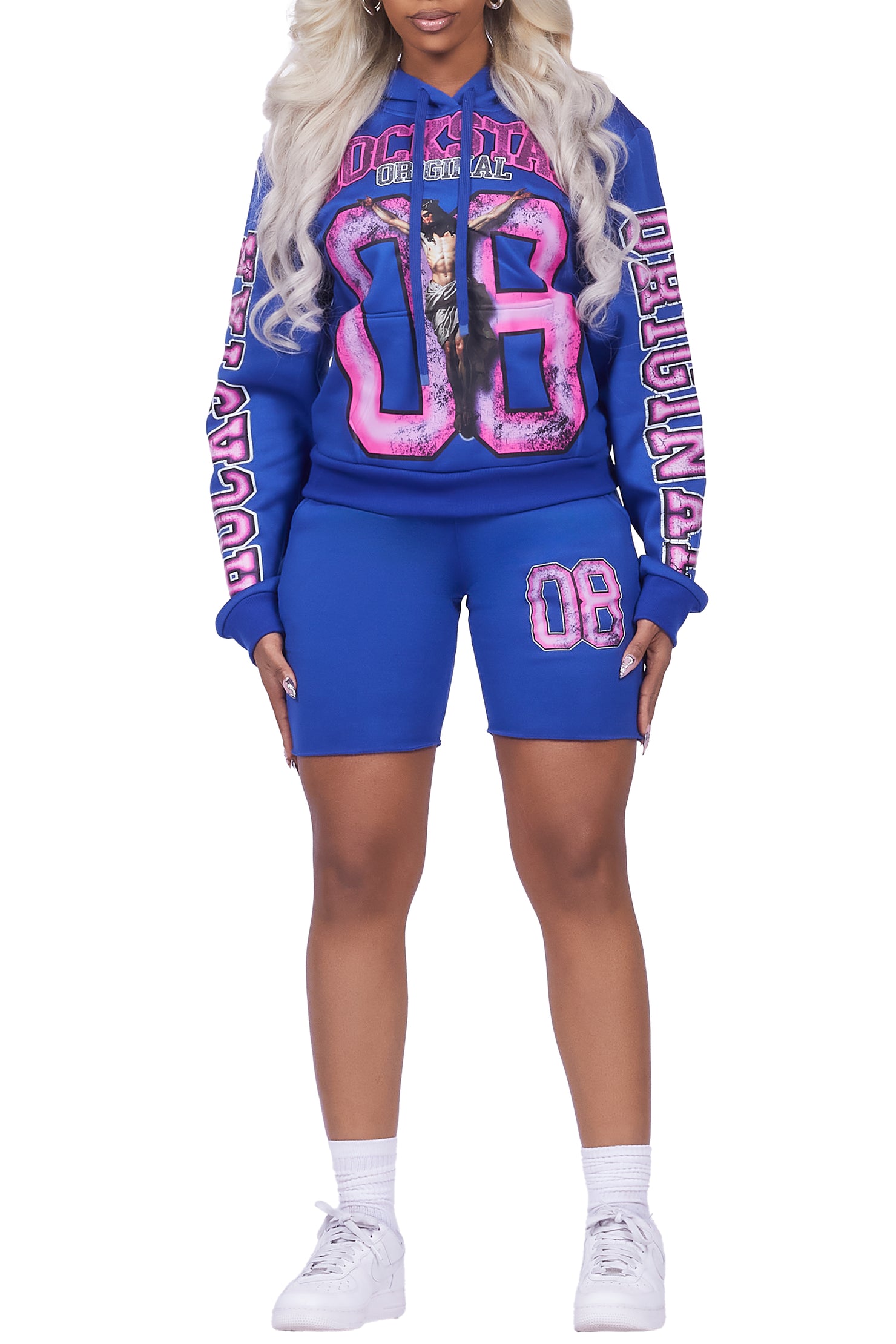 Tariqa Royal Blue Short Set