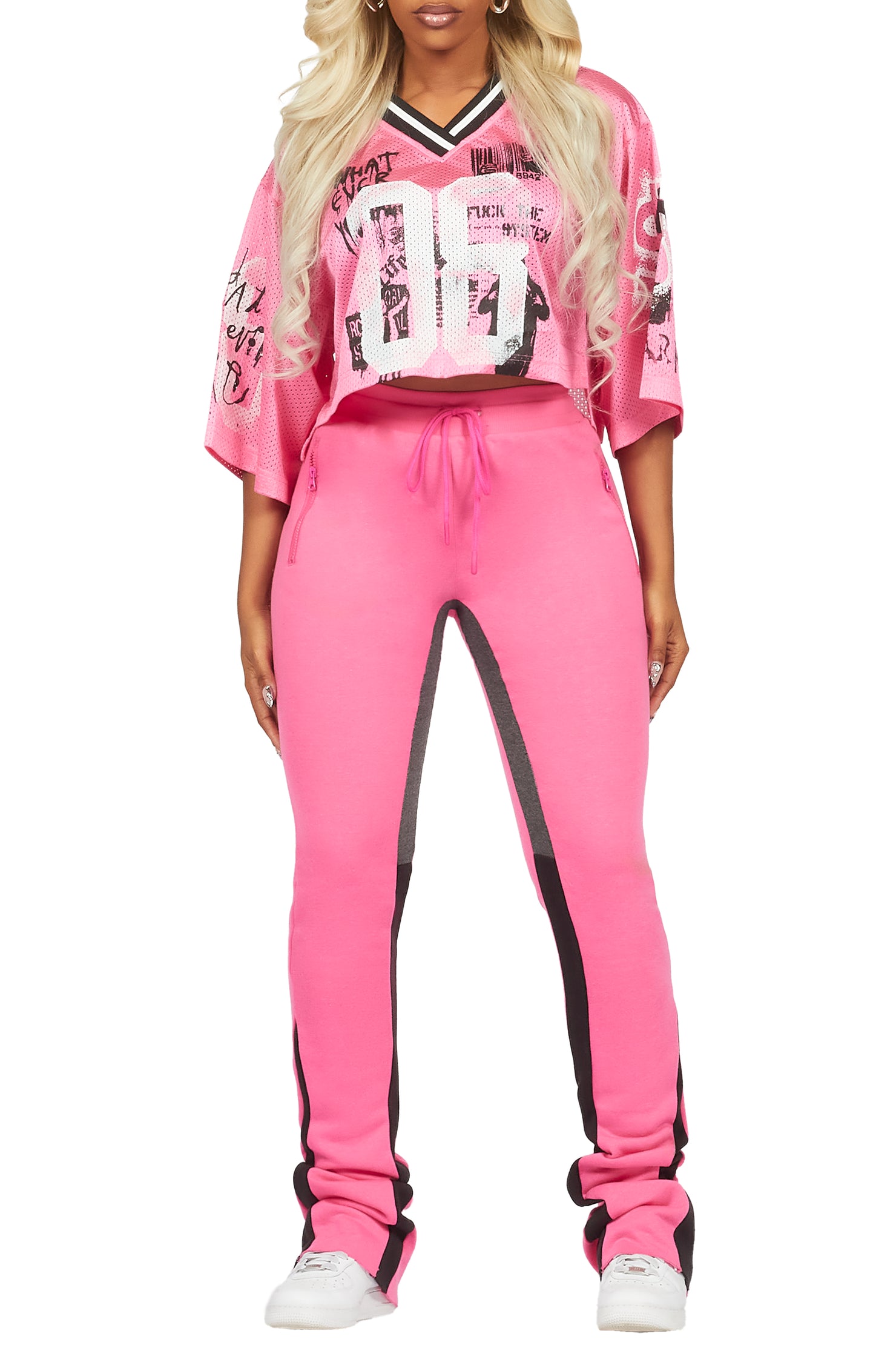 Shyanne Pink Jersey Trackset