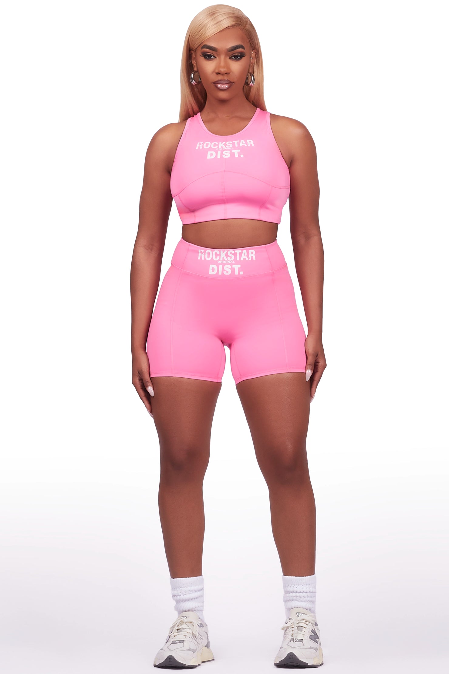 Teonka Hot Pink Bike Short Set