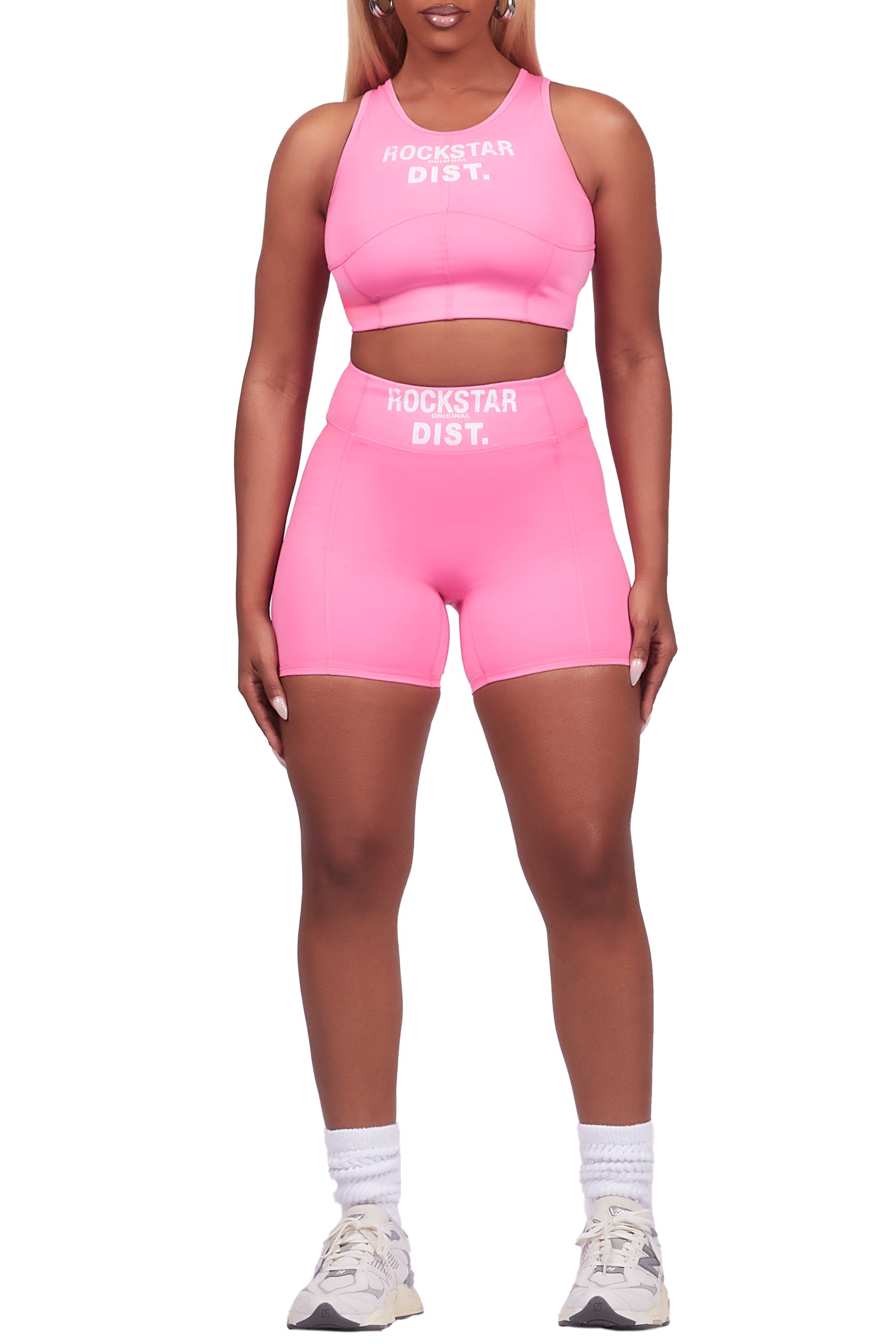 Teonka Hot Pink Bike Short Set