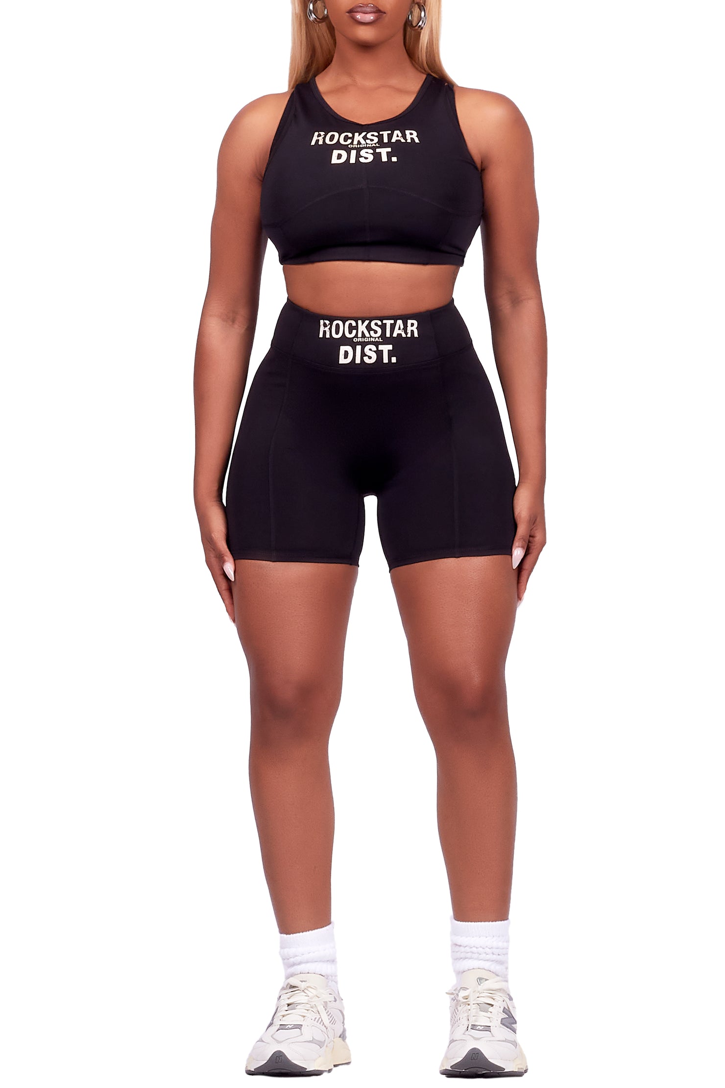 Teonka Black Bike Short Set