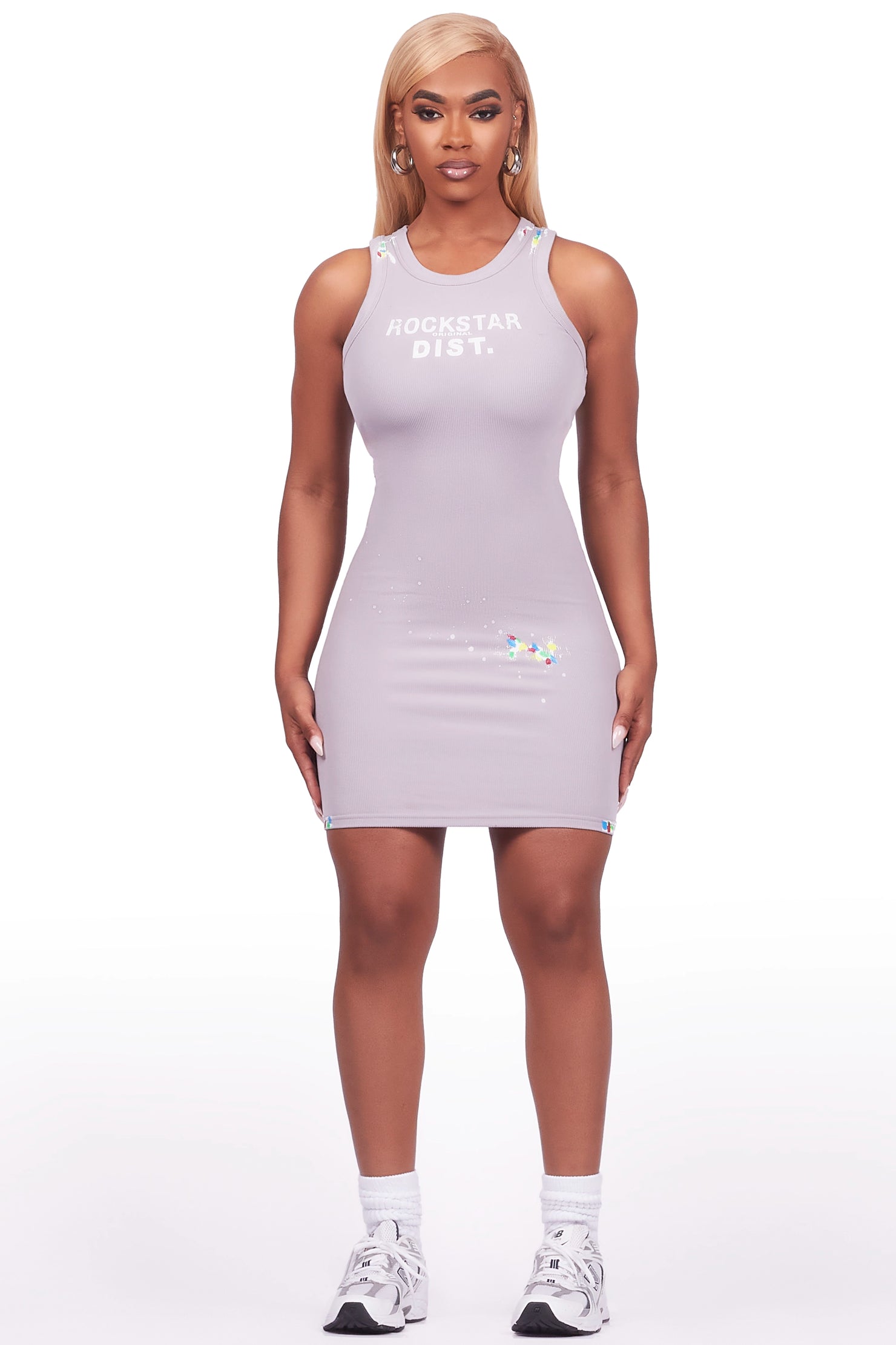 Candica Grey Mini Dress