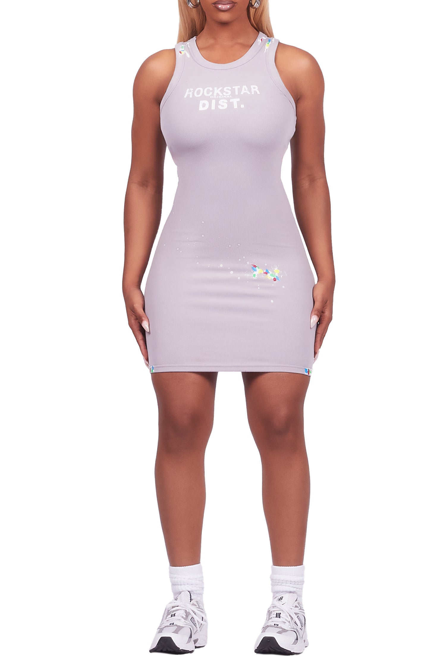 Candica Grey Mini Dress
