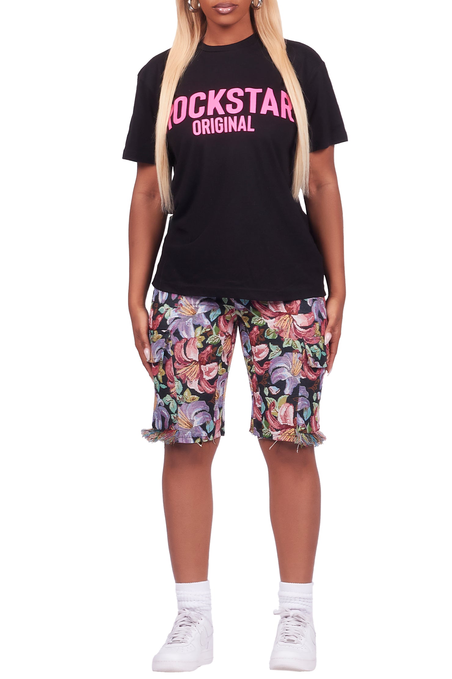 Tykima Black T-Shirt Short Set