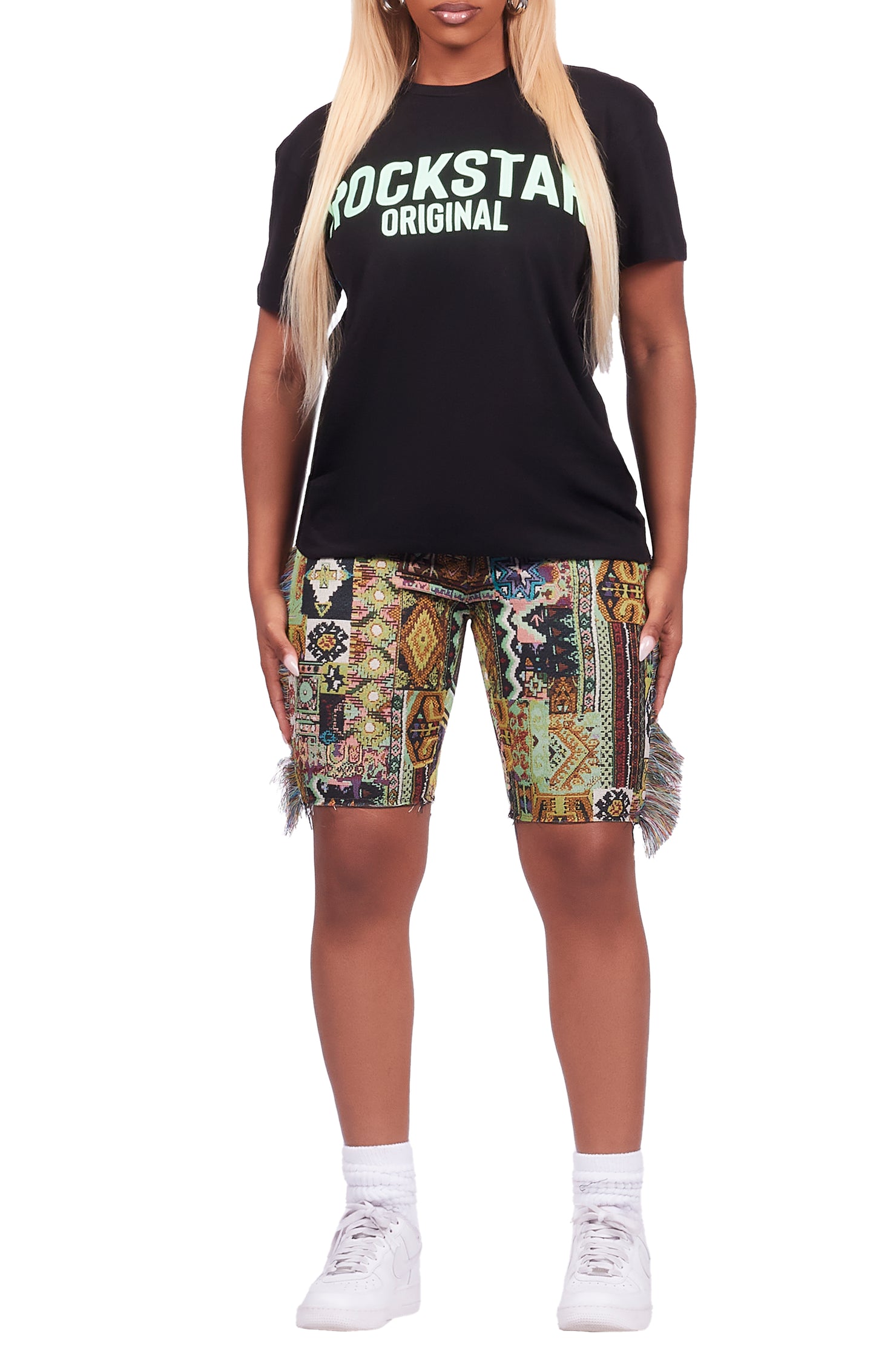 Joliet Black T-Shirt Short Set