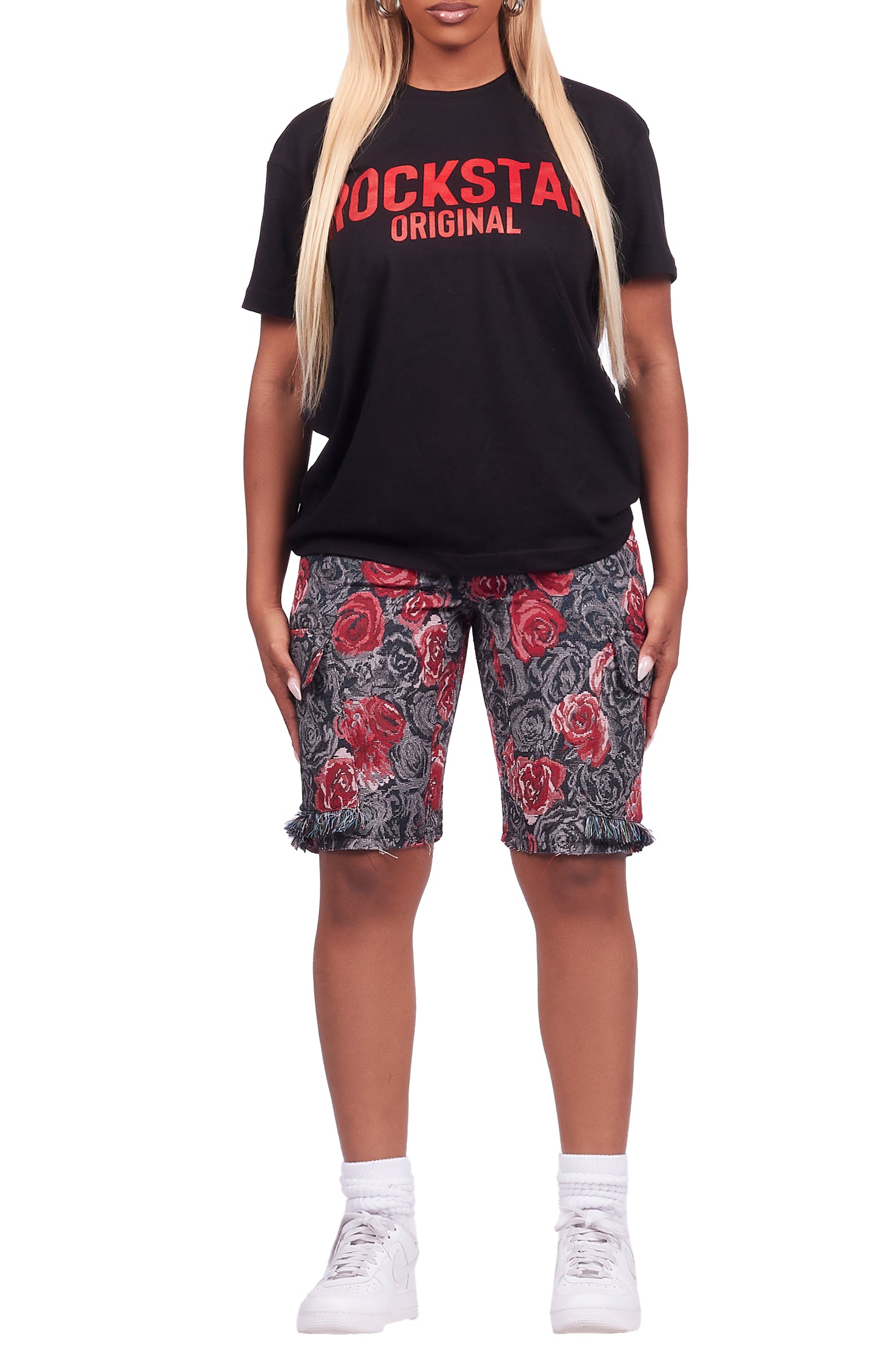 Darresha Black T-Shirt Short Set