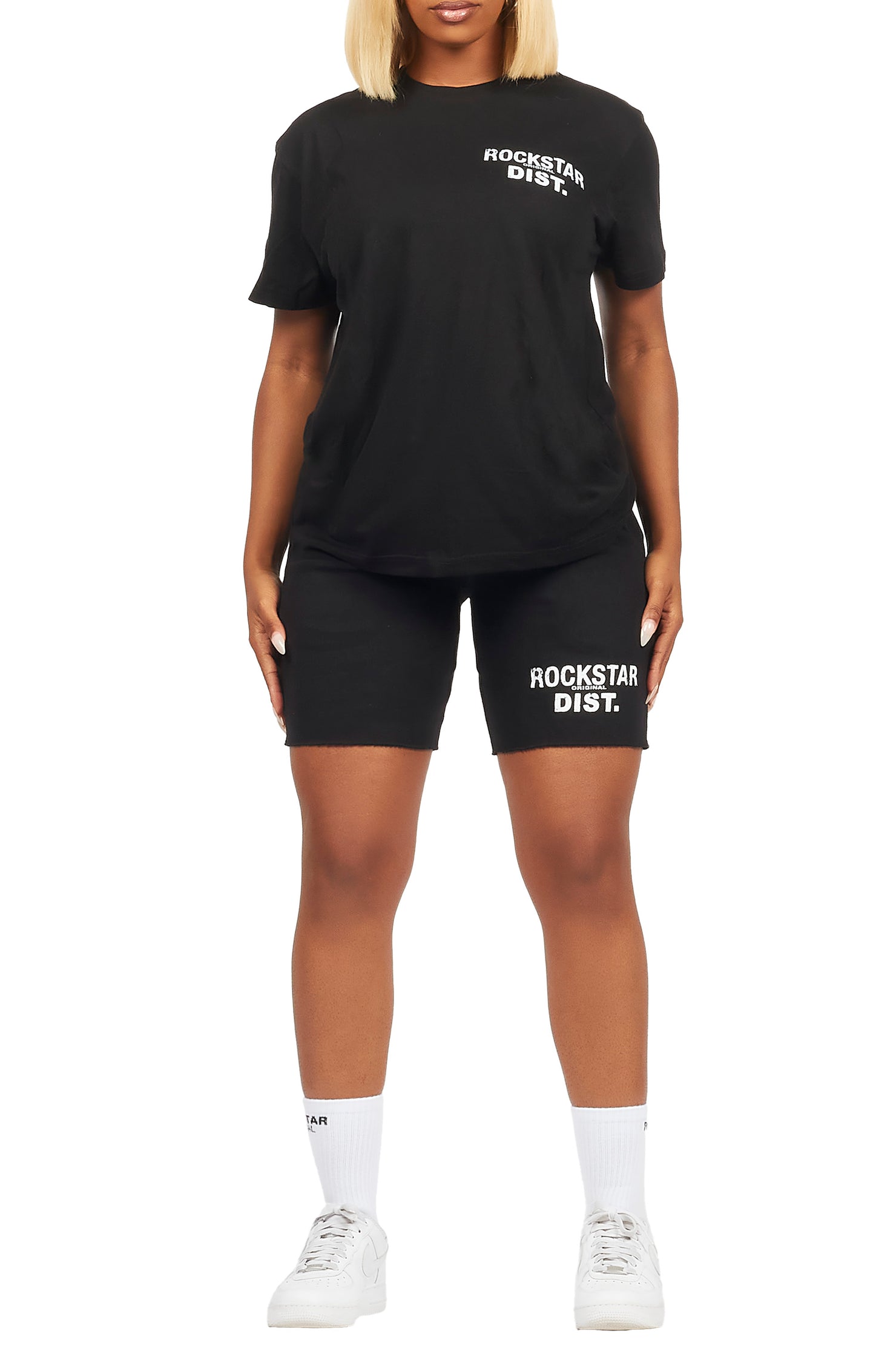 Ernia Black T-Shirt Short Set