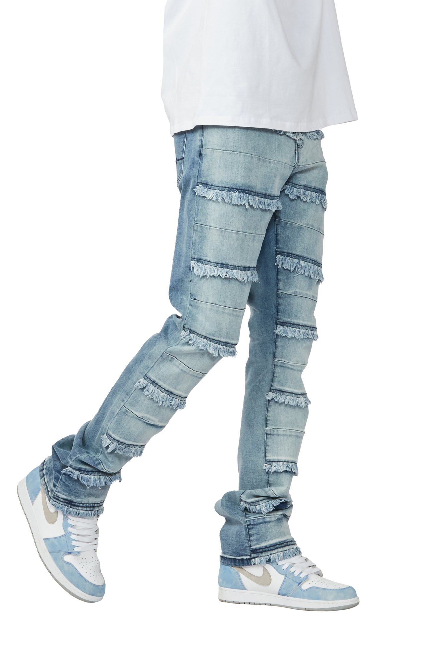 Oren Blue Stacked Flare Jean