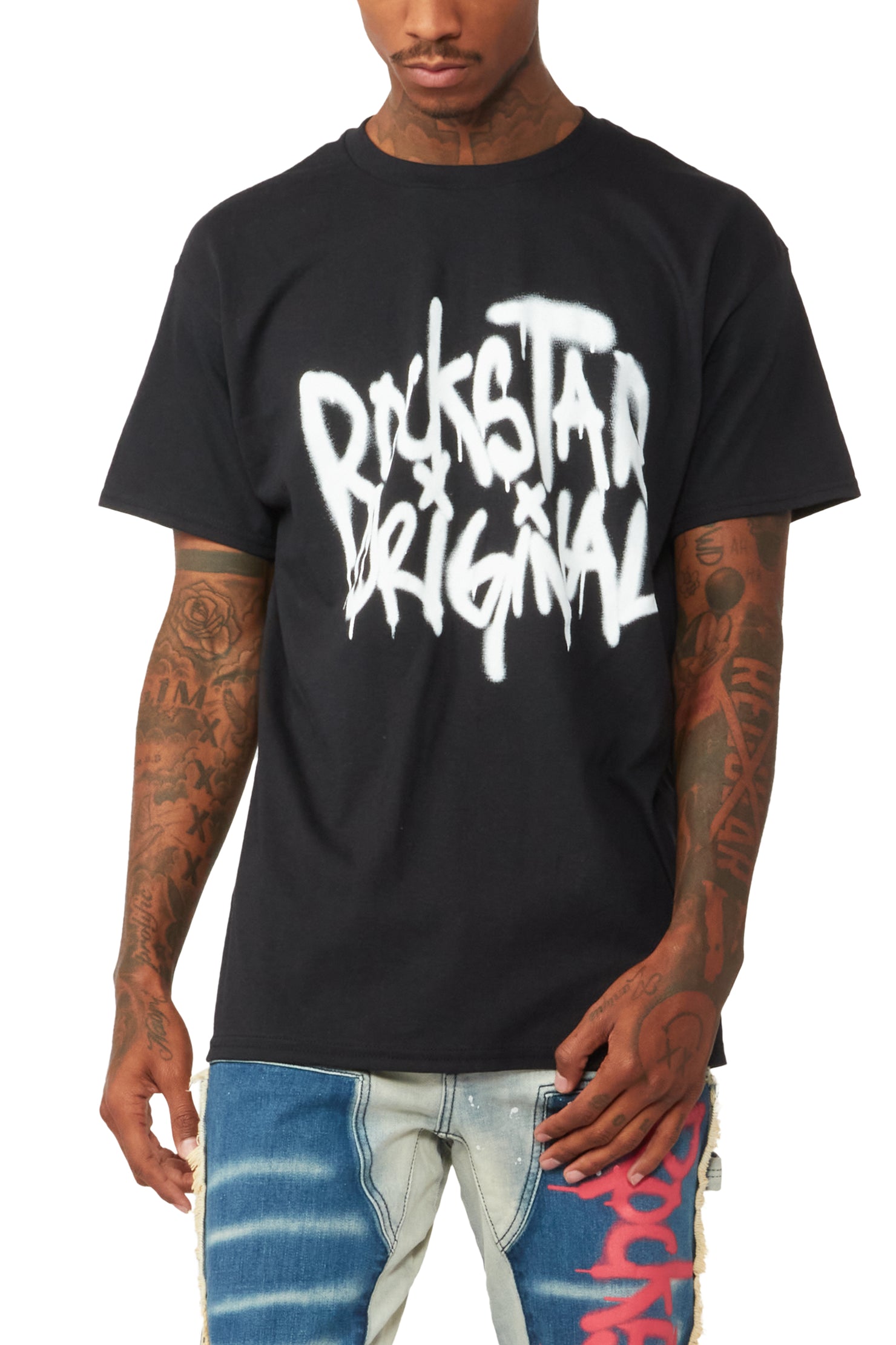 Nytron Black Graphic T-Shirt