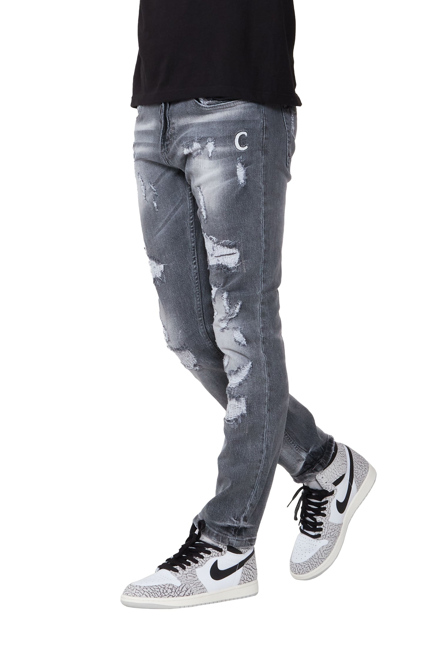 Jamal Grey Slim Fit Jean