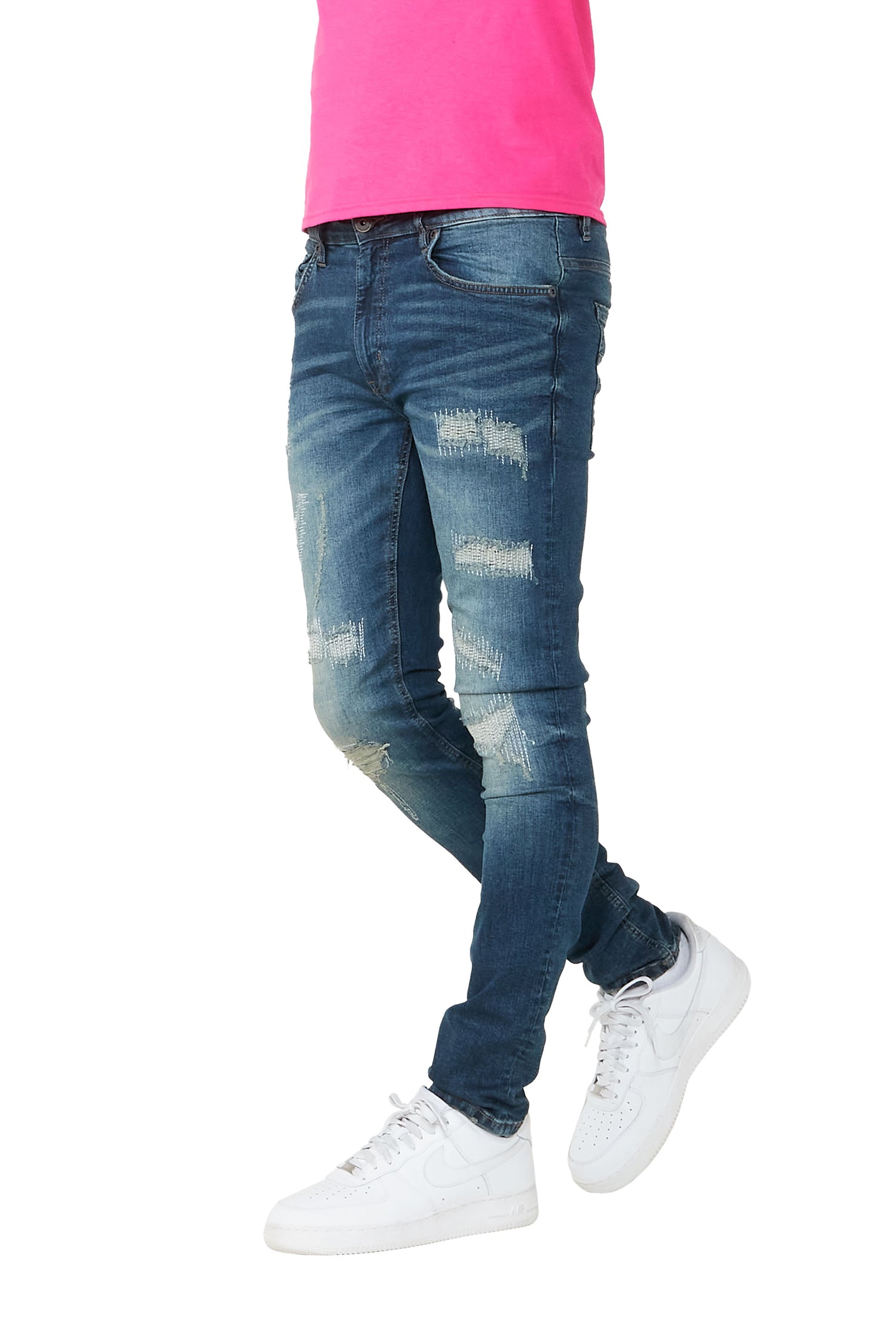 Juelz Dark Blue 5 Pocket Jean