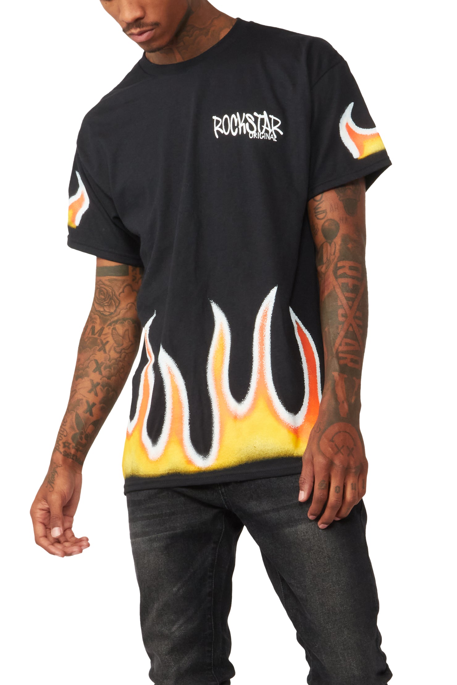 Leporche Black Graphic T-Shirt