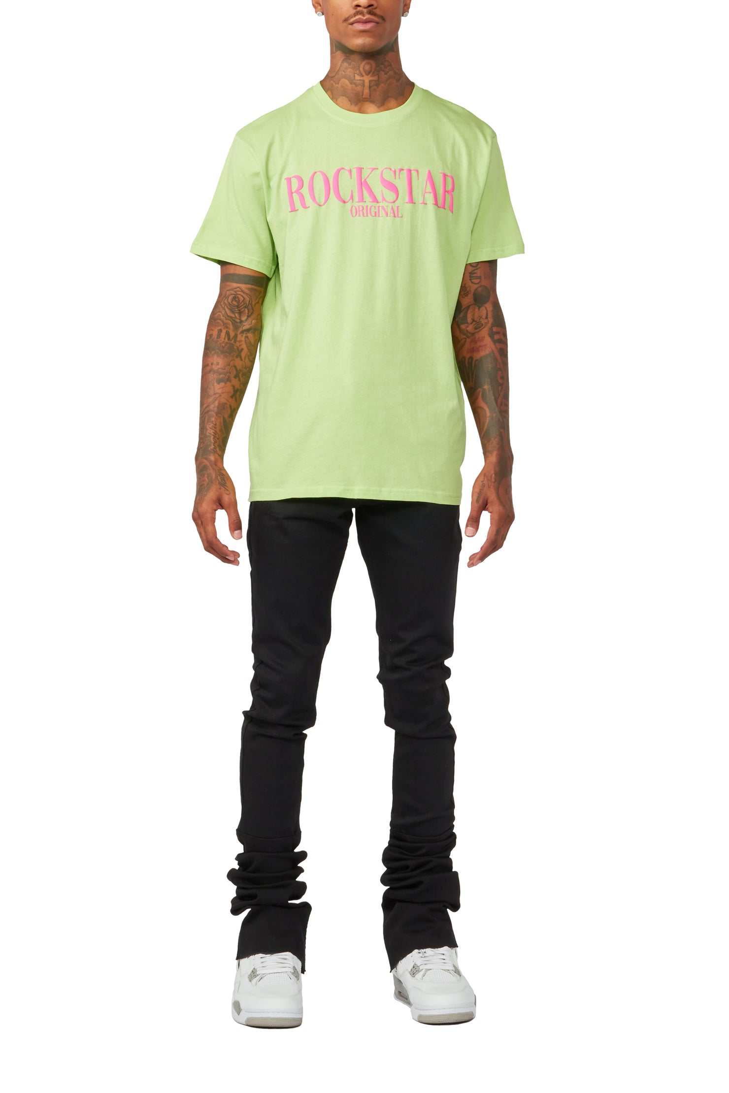 Tavi Lime/Orchid Printed T-Shirt