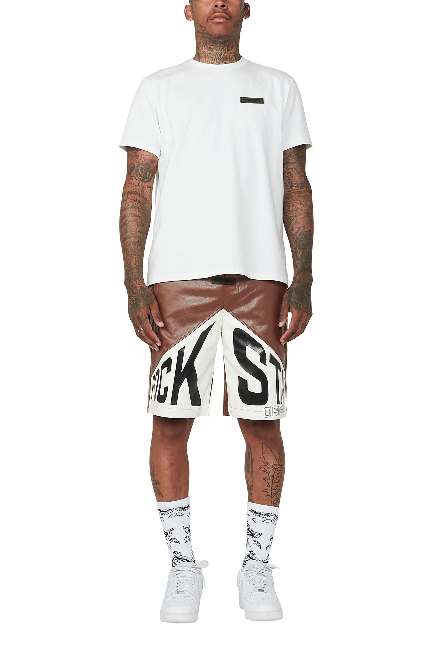 Zayn White Graphic Short Set