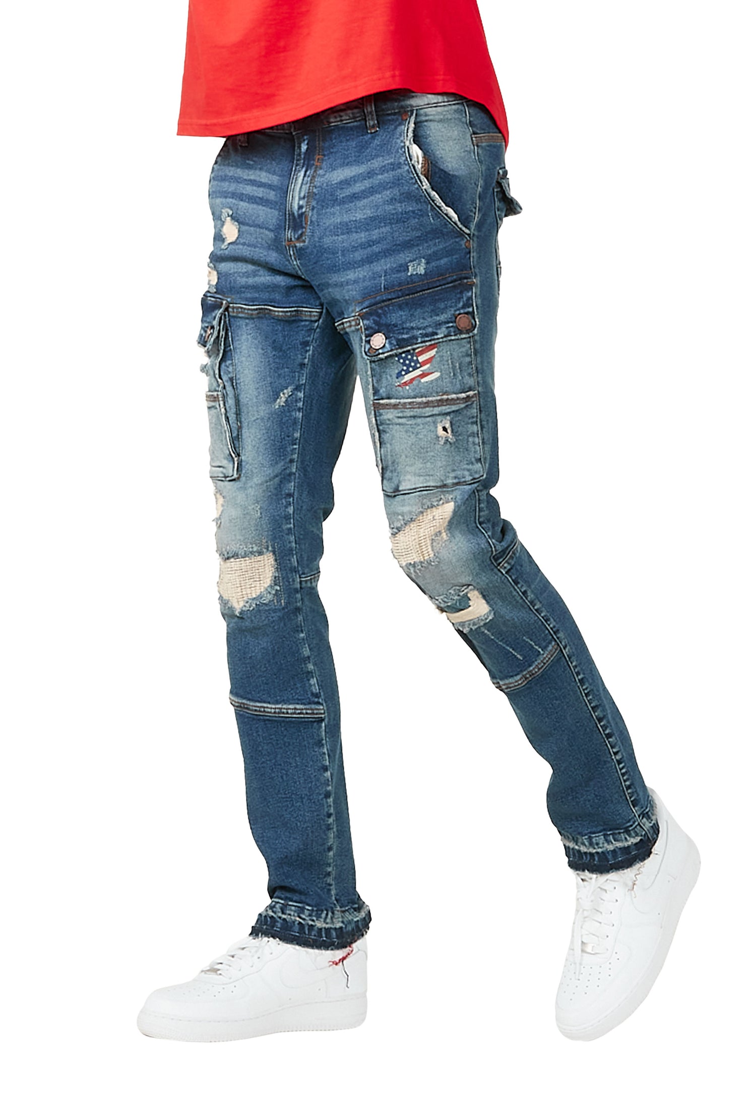 Kaipo Dark Blue Pocket Jean