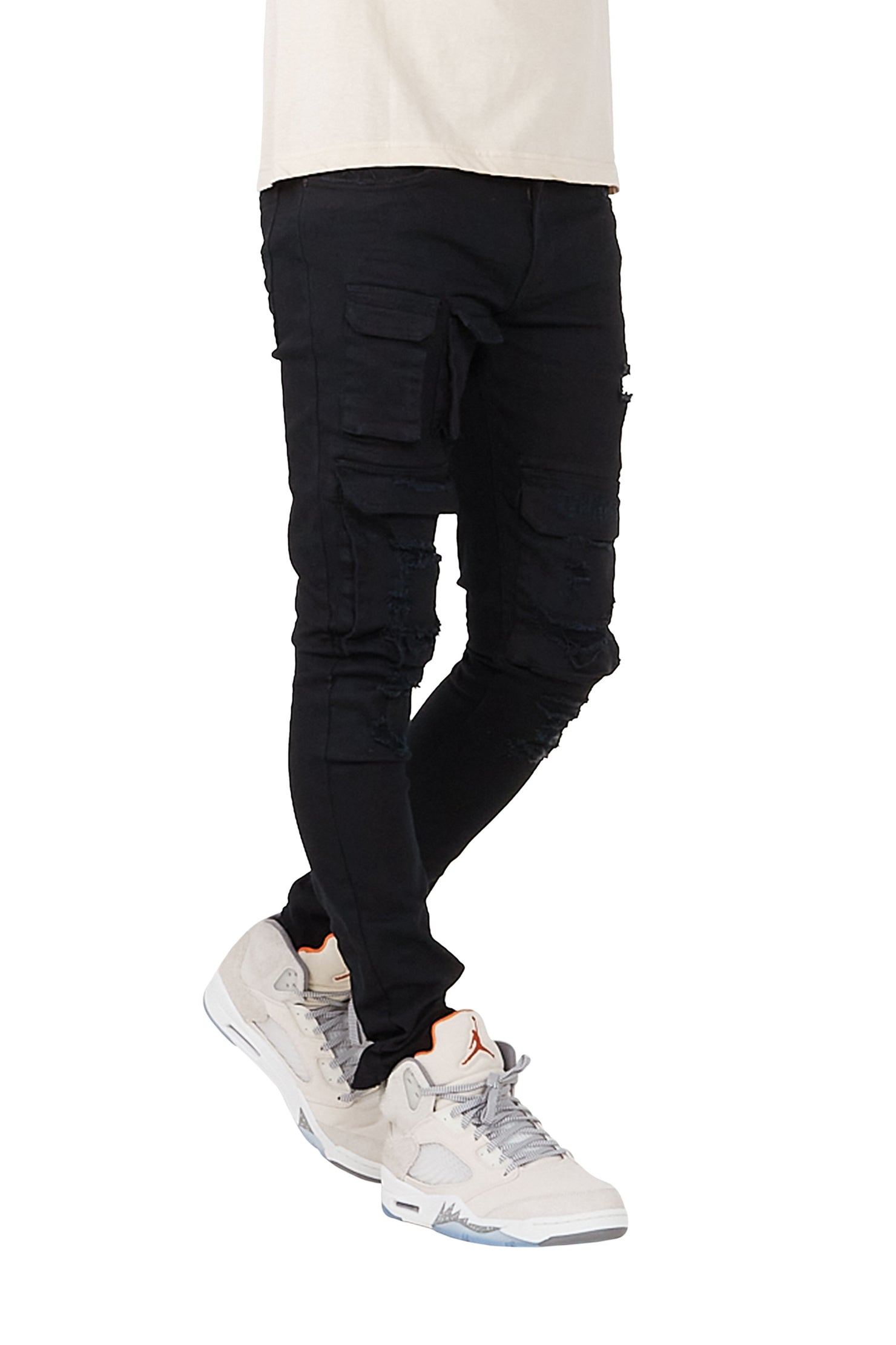 Yaso Black Cargo Jean