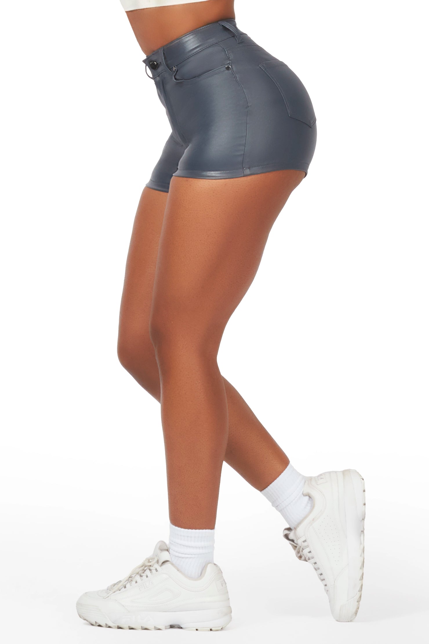 Tamry Grey PU Short