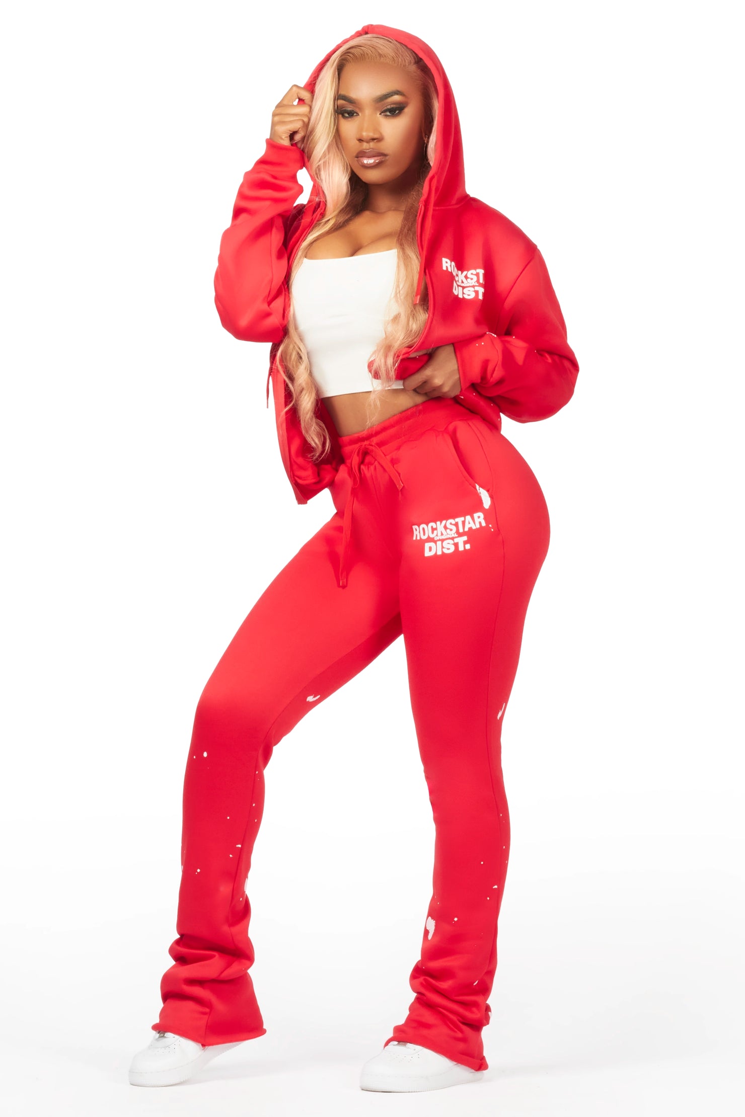 Halloway Red Zip Up Super Stacked Trackset