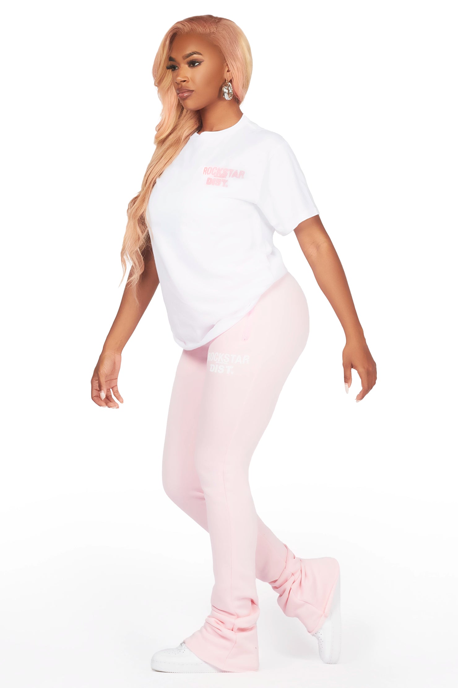 Atlantis 2.0 White/Pink T-Shirt Trackset