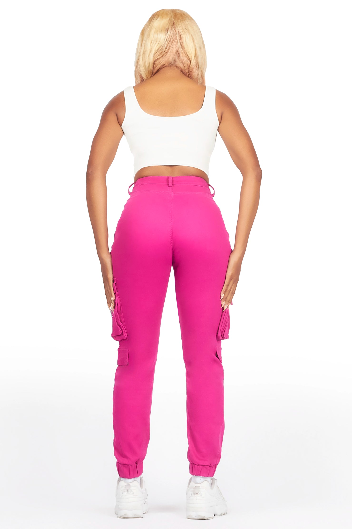 Tamara Pink Painted Jogger Jean