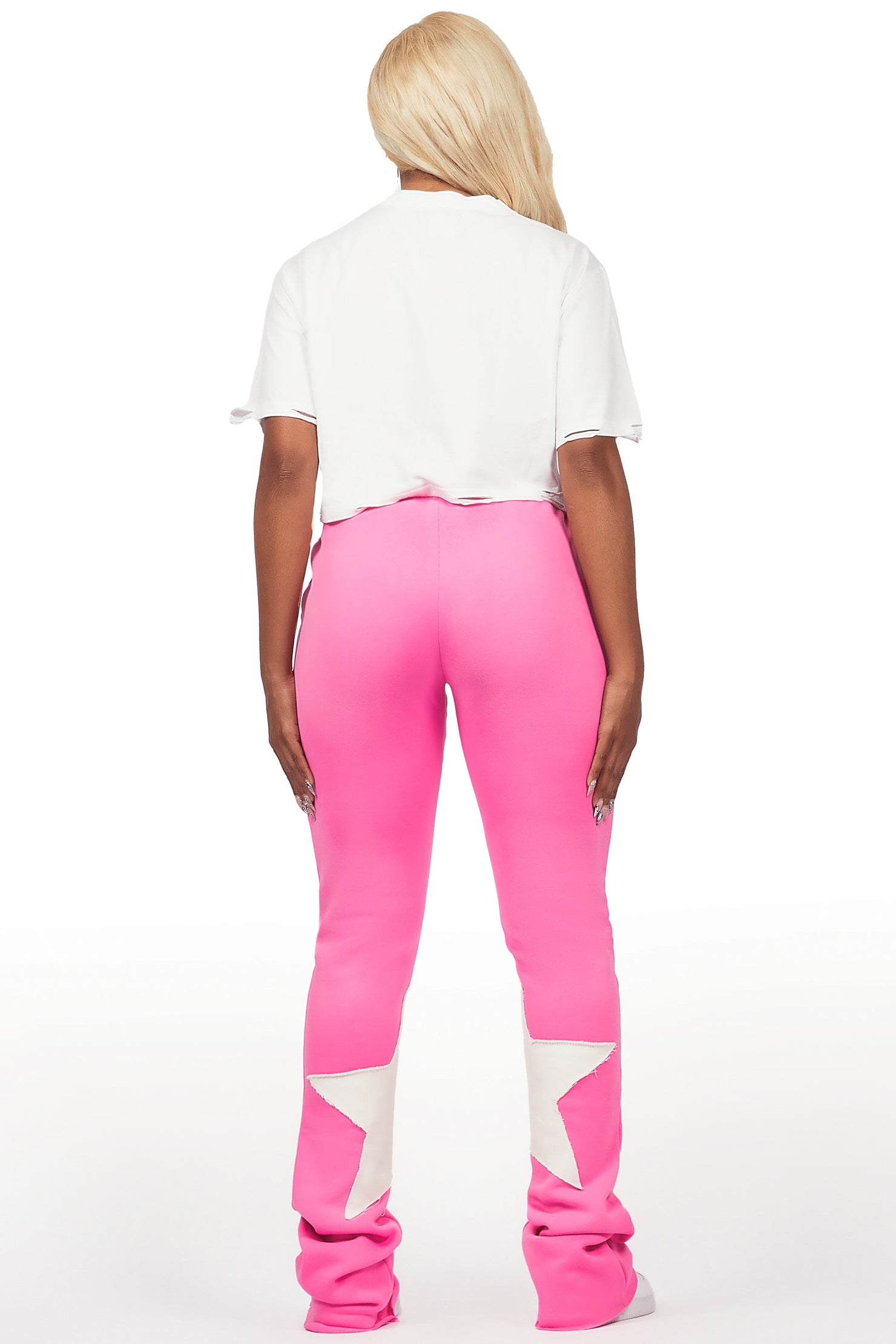 Delgera White/Pink T-Shirt Trackset