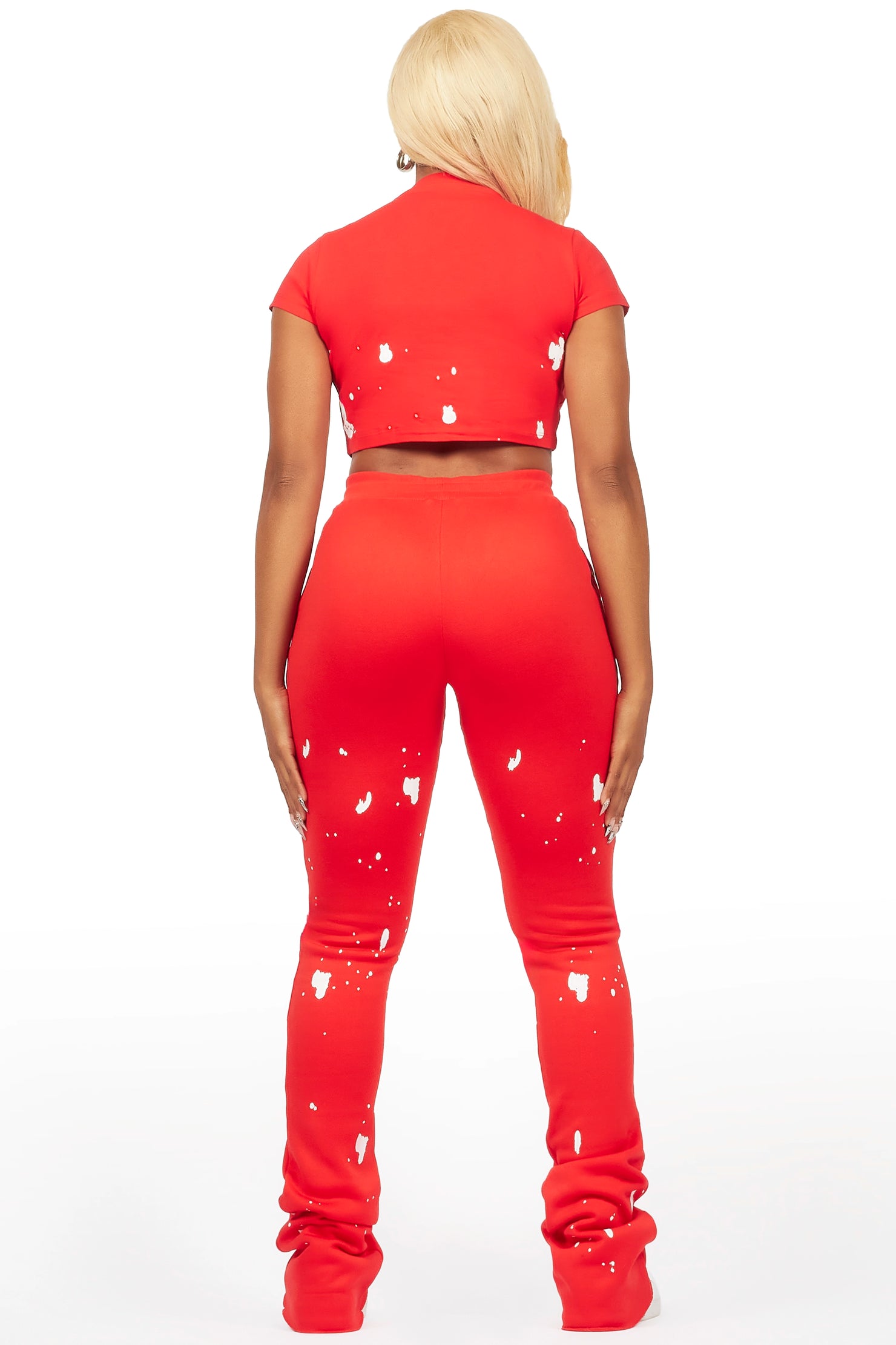Kristina Red T-Shirt Super Stacked Trackset