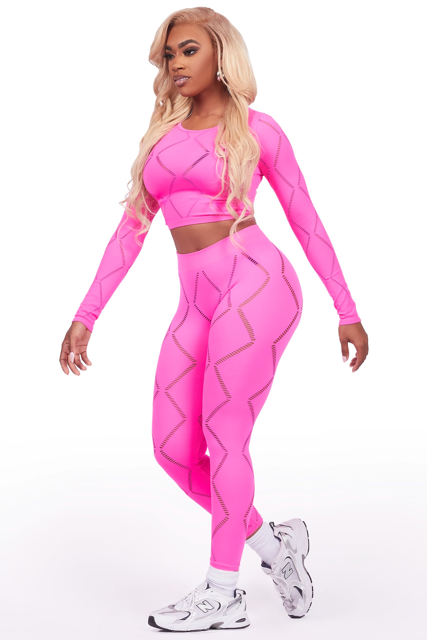 Nikkiya Hot Pink Active Set