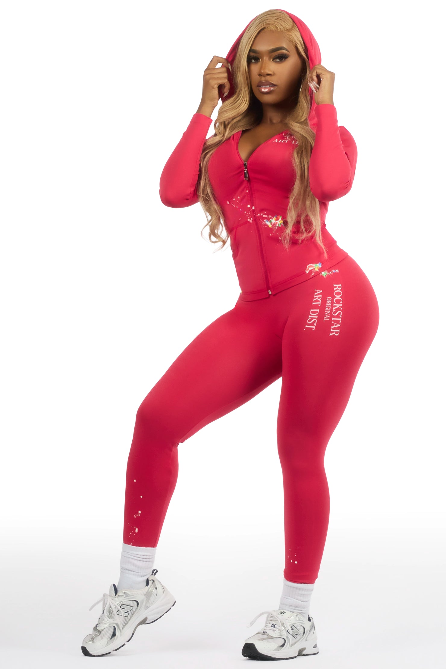 Kelci Magenta Painted Active Set