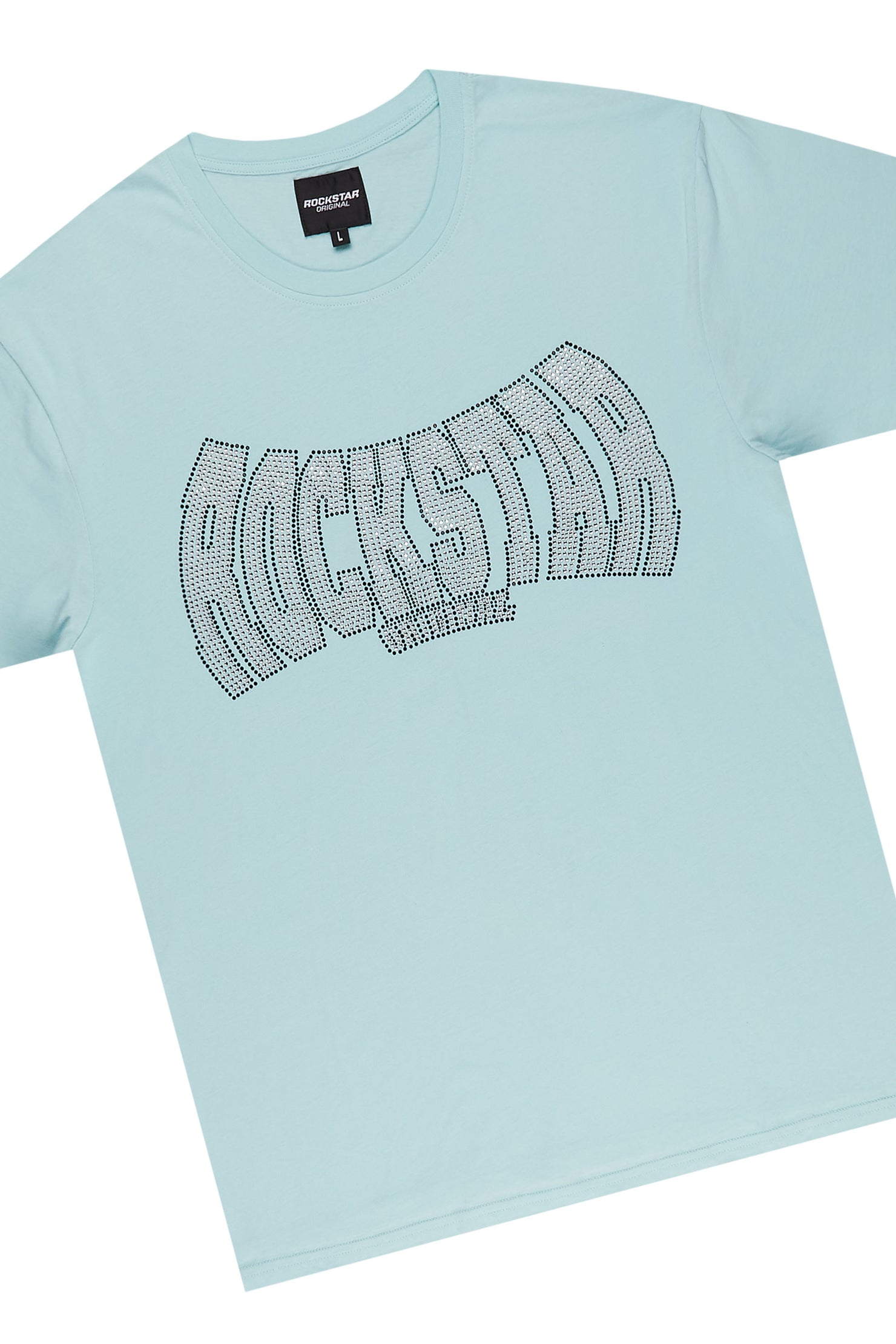 Abbott Aqua Graphic T-Shirt Short Set