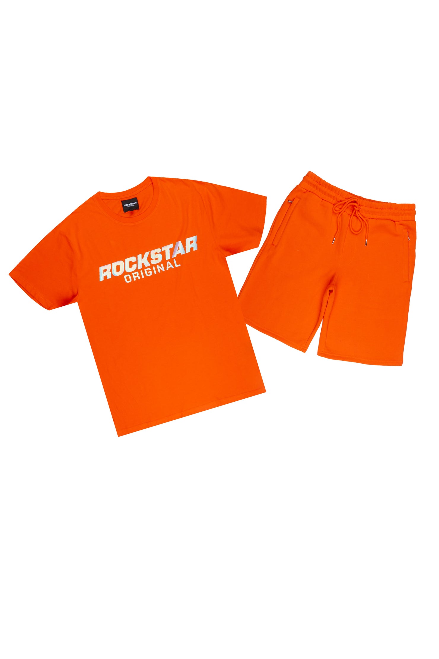 Alessio Orange T-Shirt/Short Set