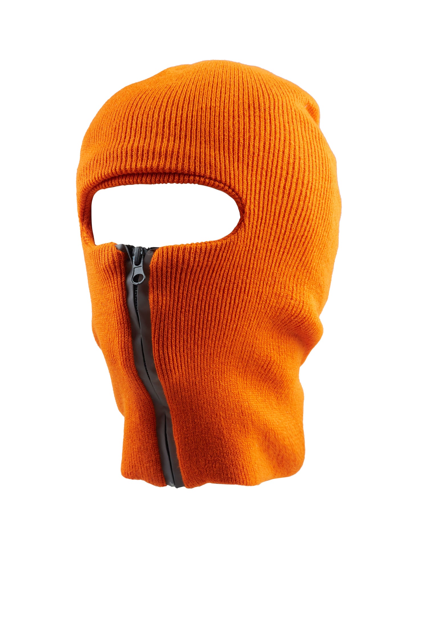 Anzel Orange Zipper Ski Mask