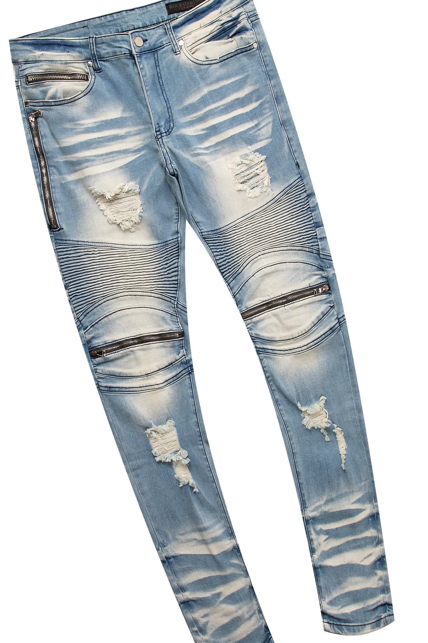 Art Dist White Hoodie & BK Biker Jean Bundle