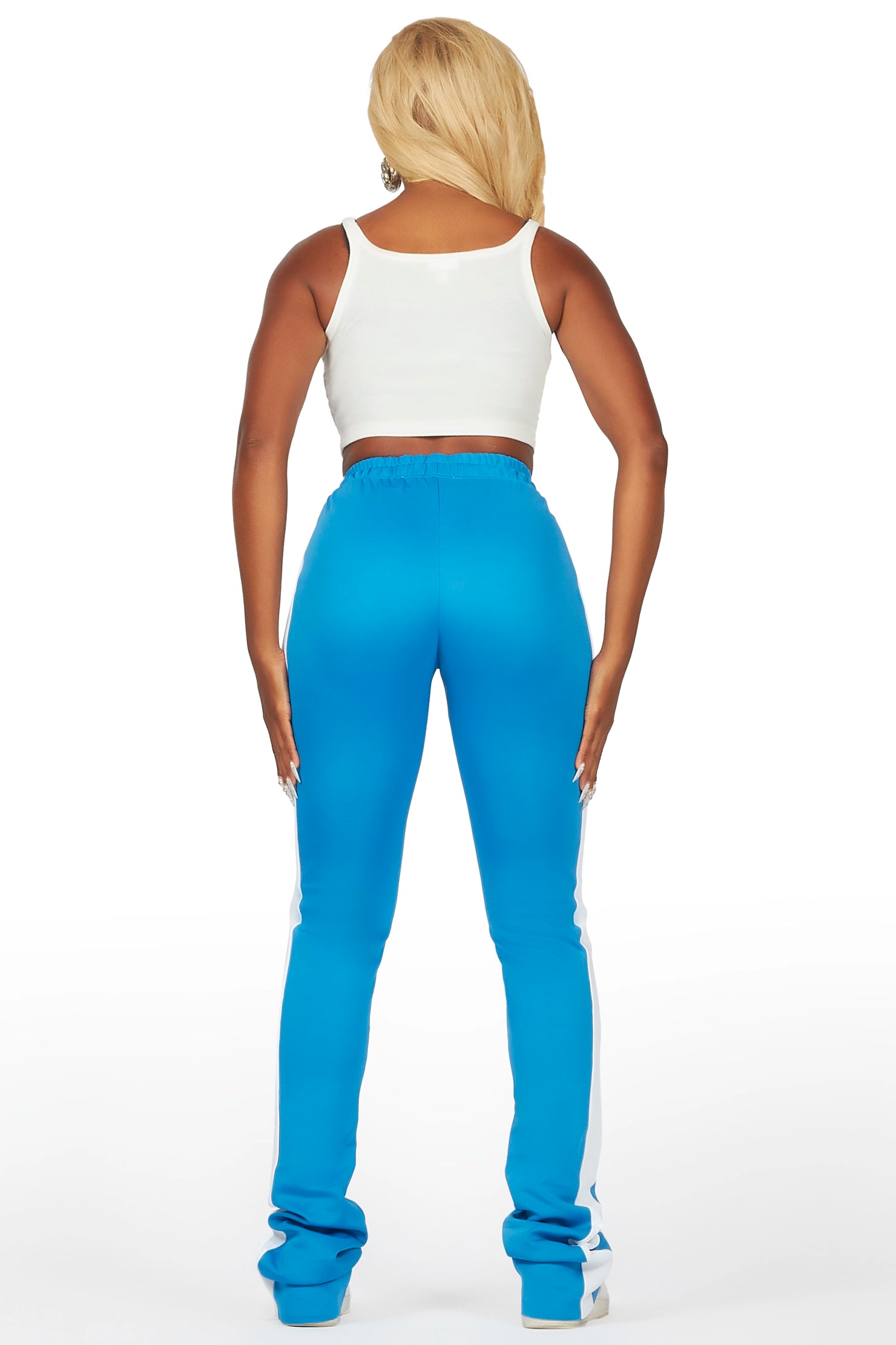 Savannah Blue Super Stacked Track Pant