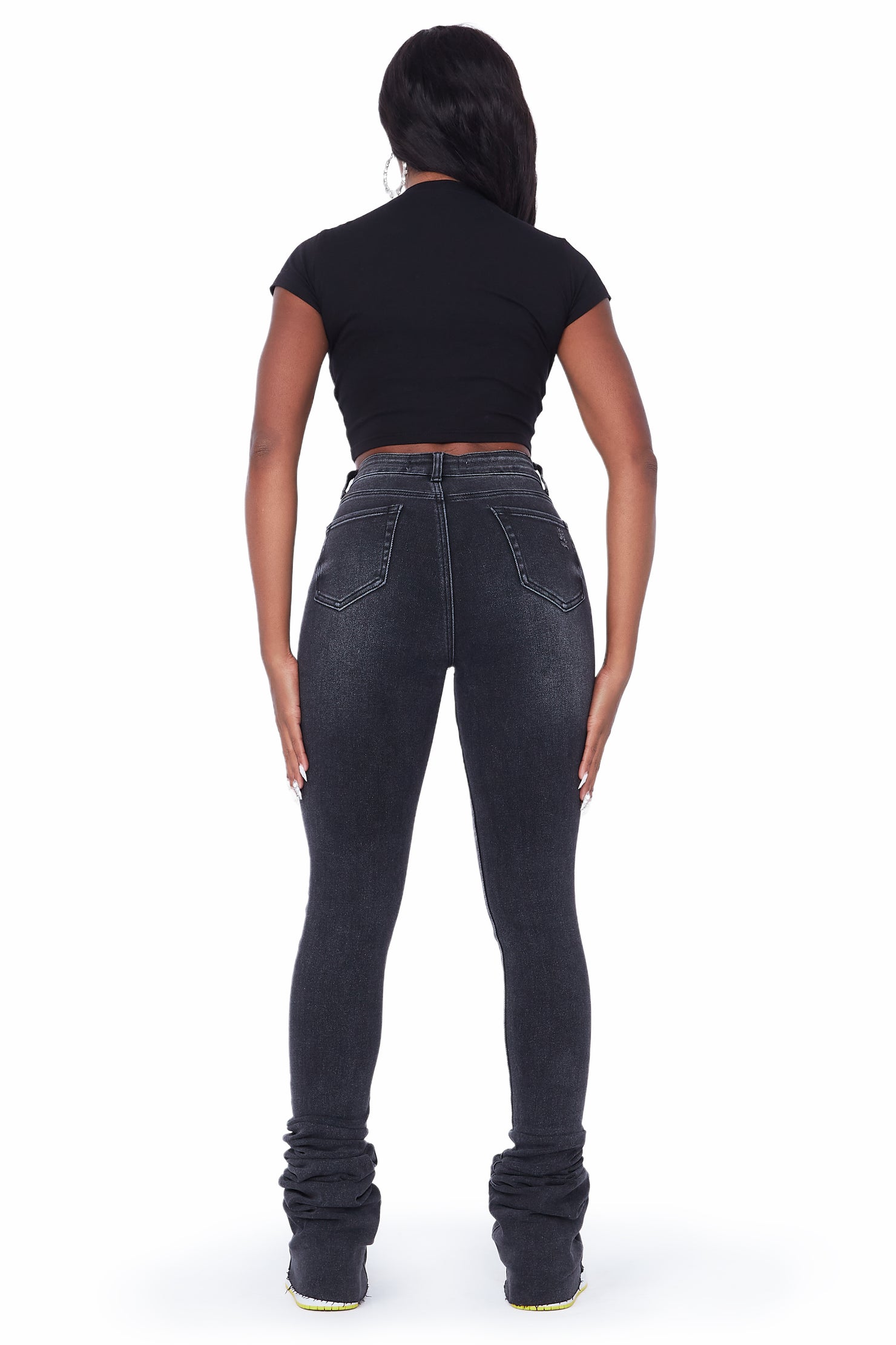 Jayleen Black Super Stacked Jean