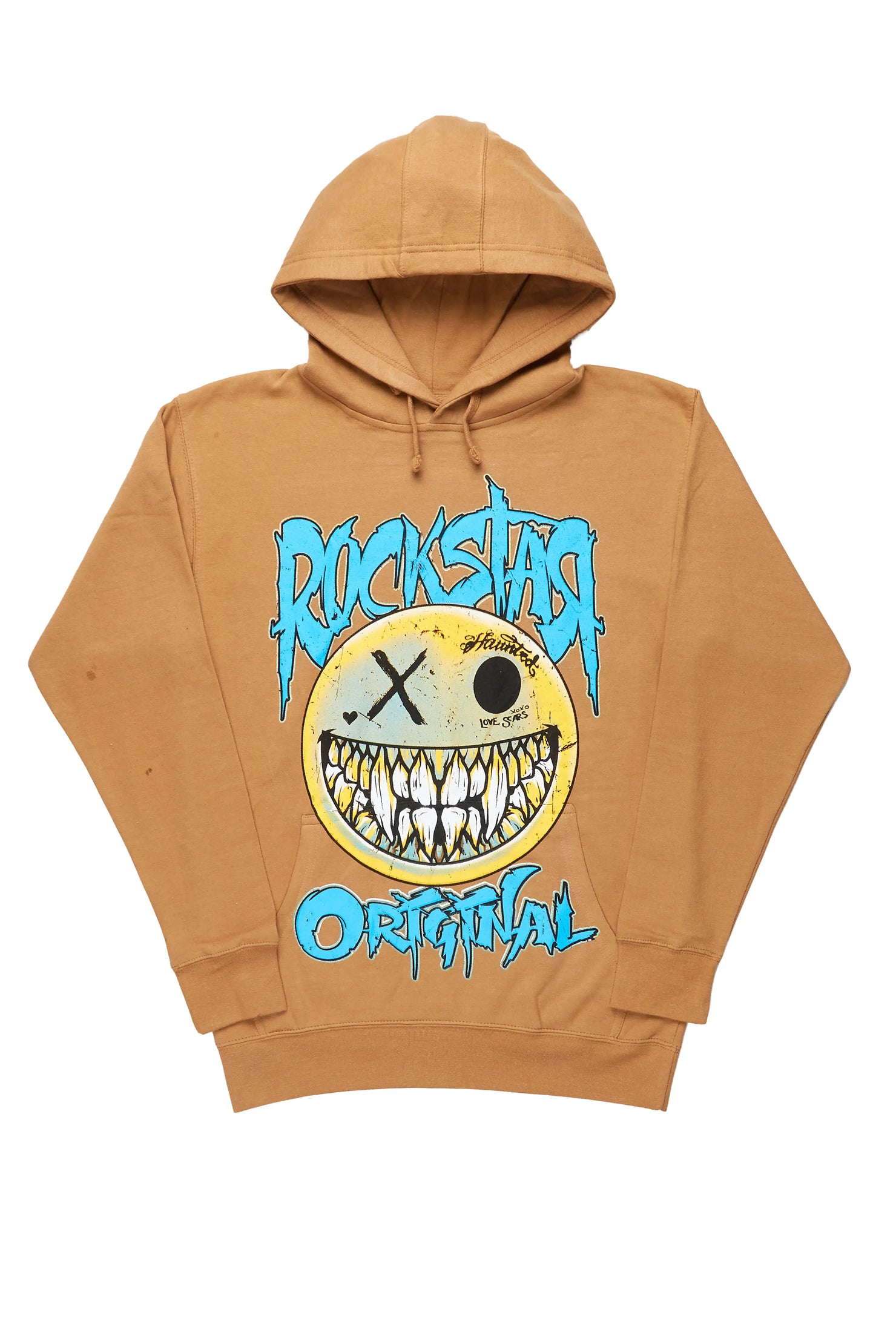 Fraust Beige Graphic Hoodie