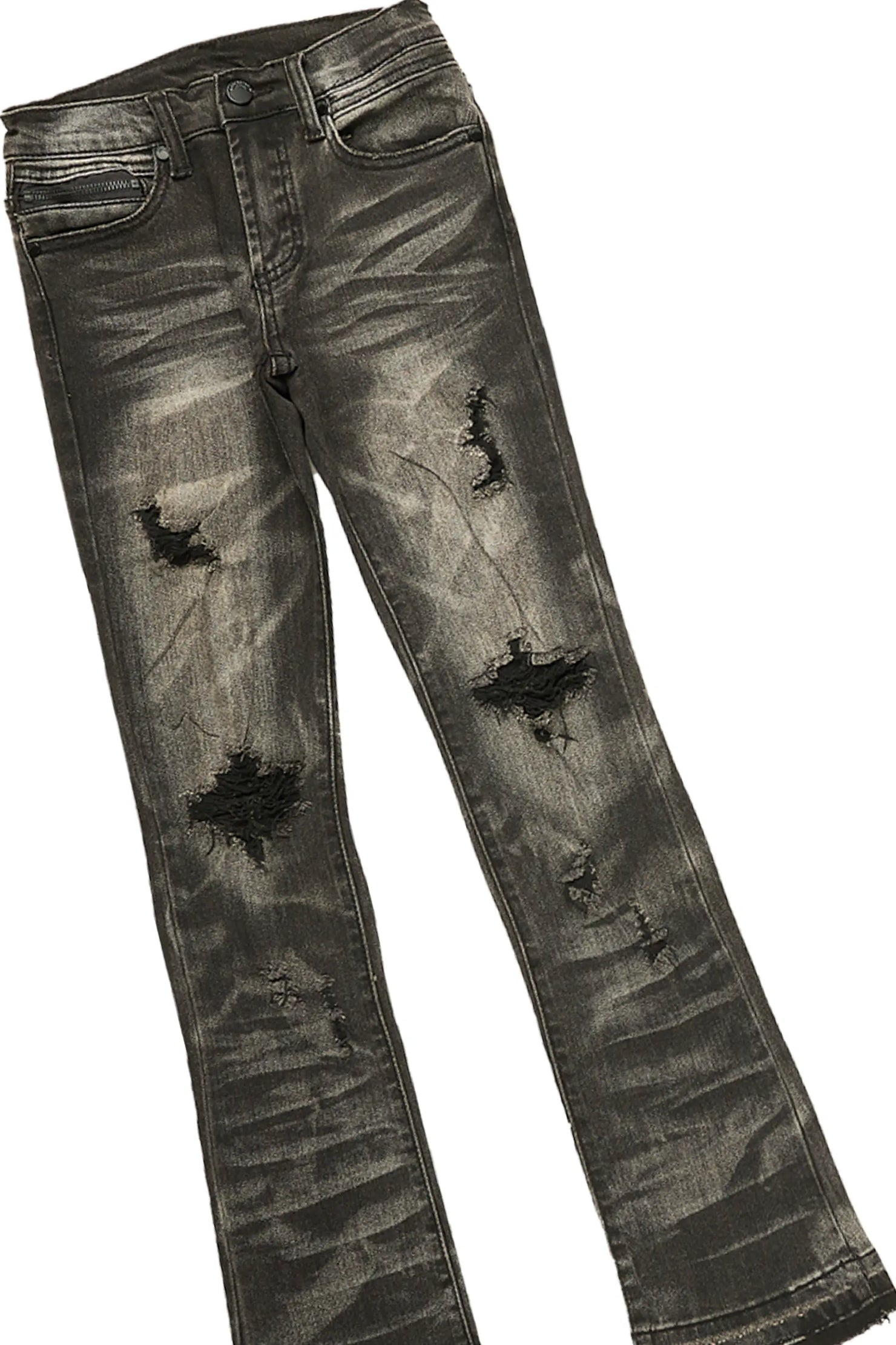 Boys Walter Royal T-Shirt/Super Stacked Flare Jean Set