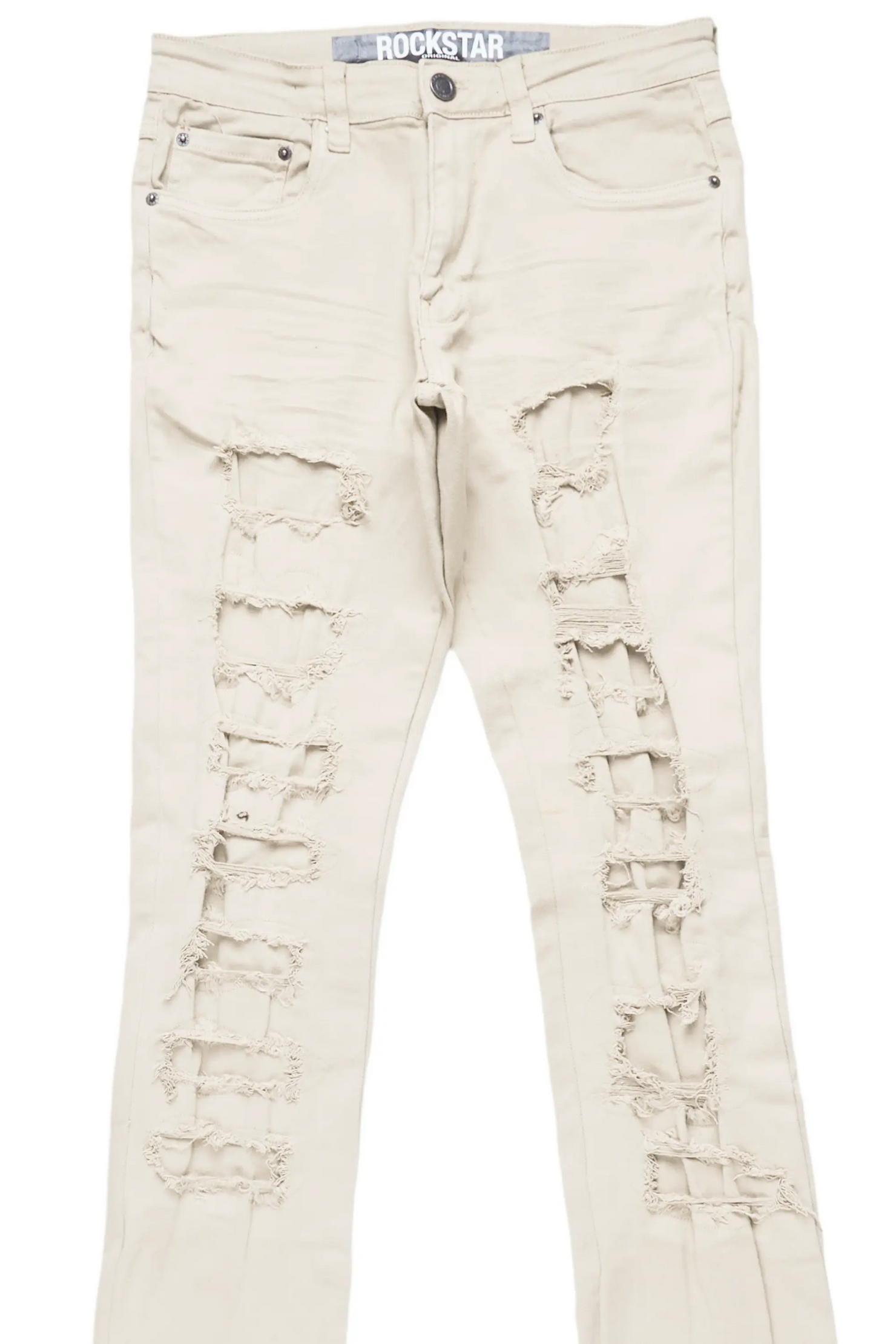 Badal Sand Super Stacked Flare Jean