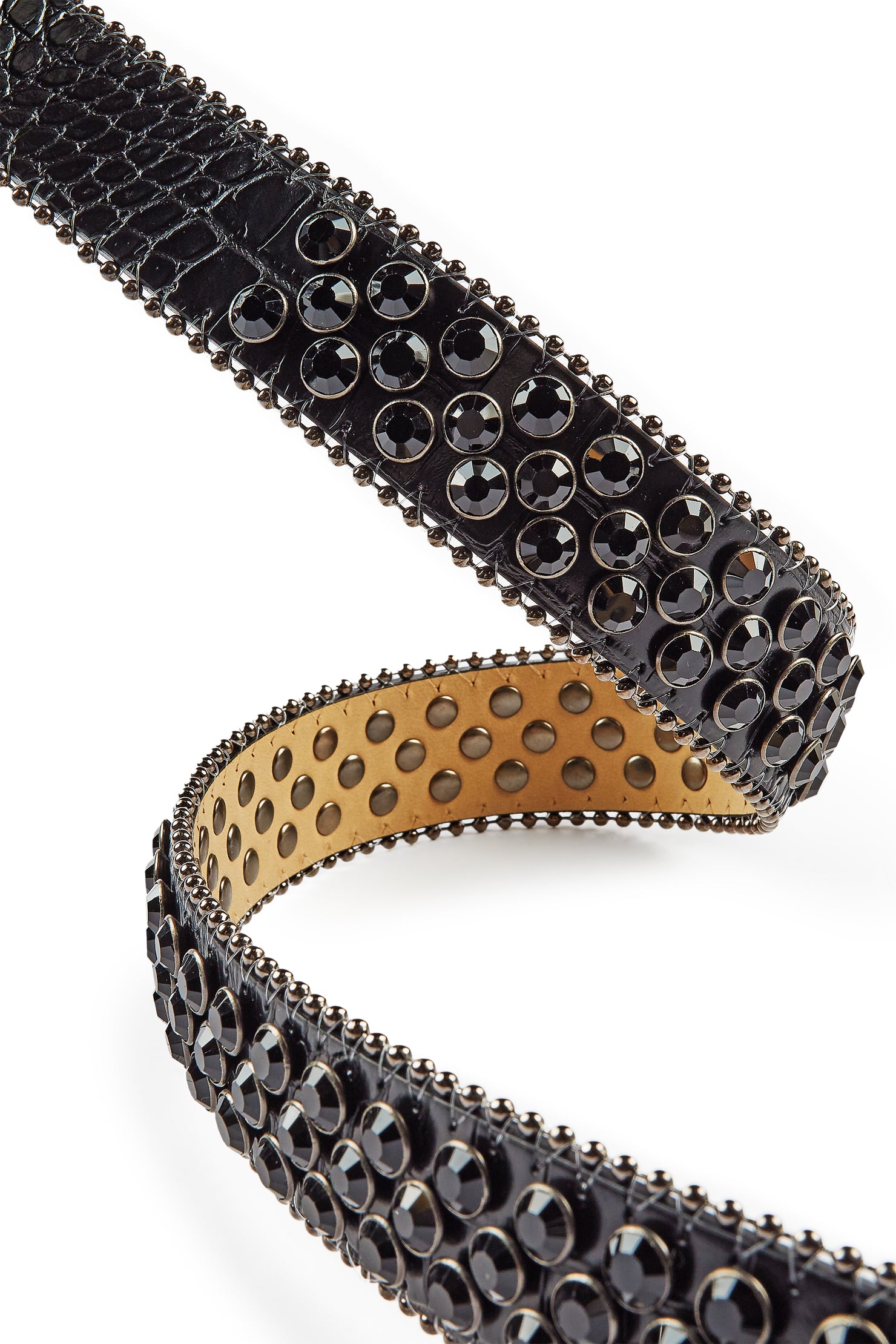 Jazlynn Black Rhinestone Belt