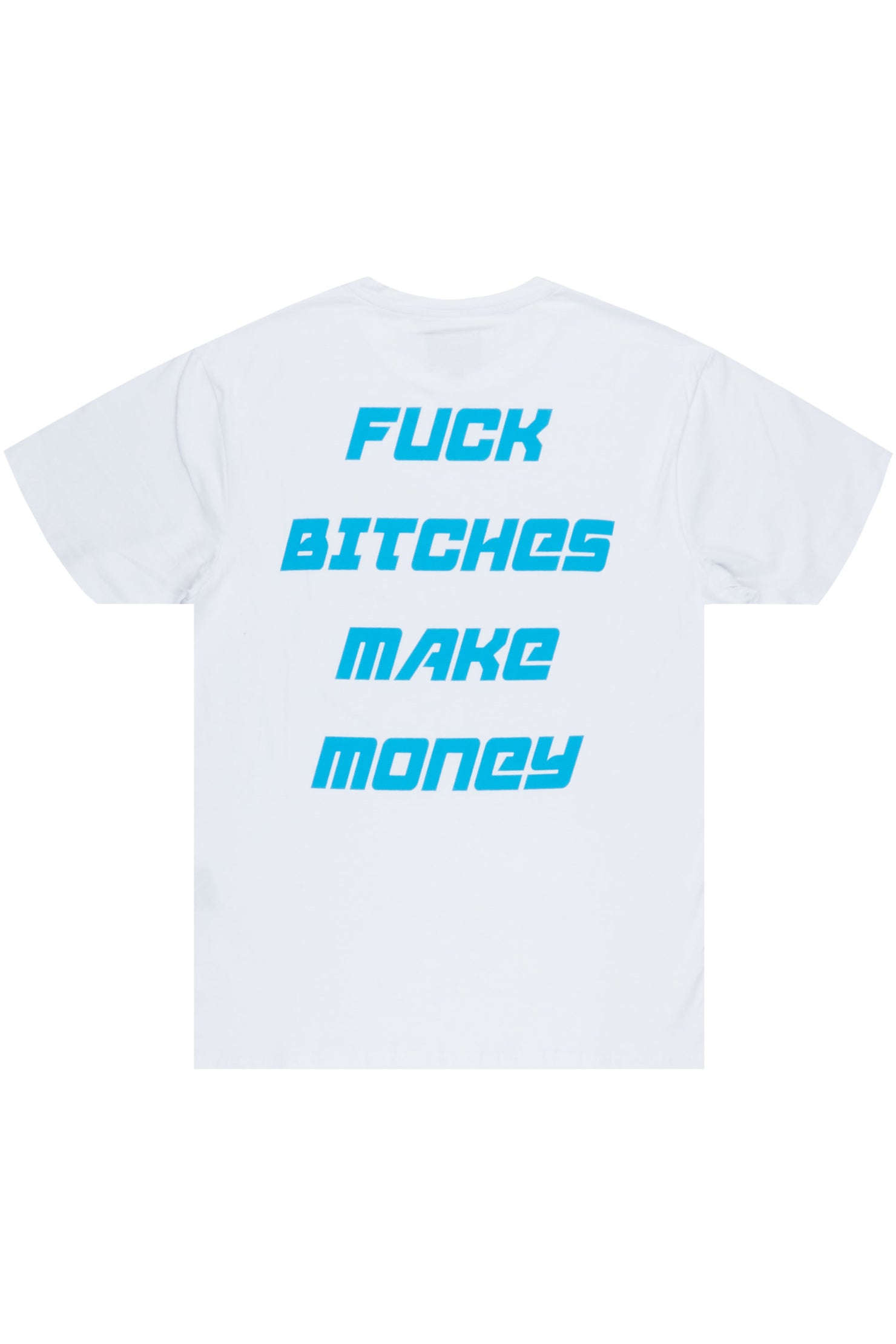 Book White/Blue Graphic T-Shirt