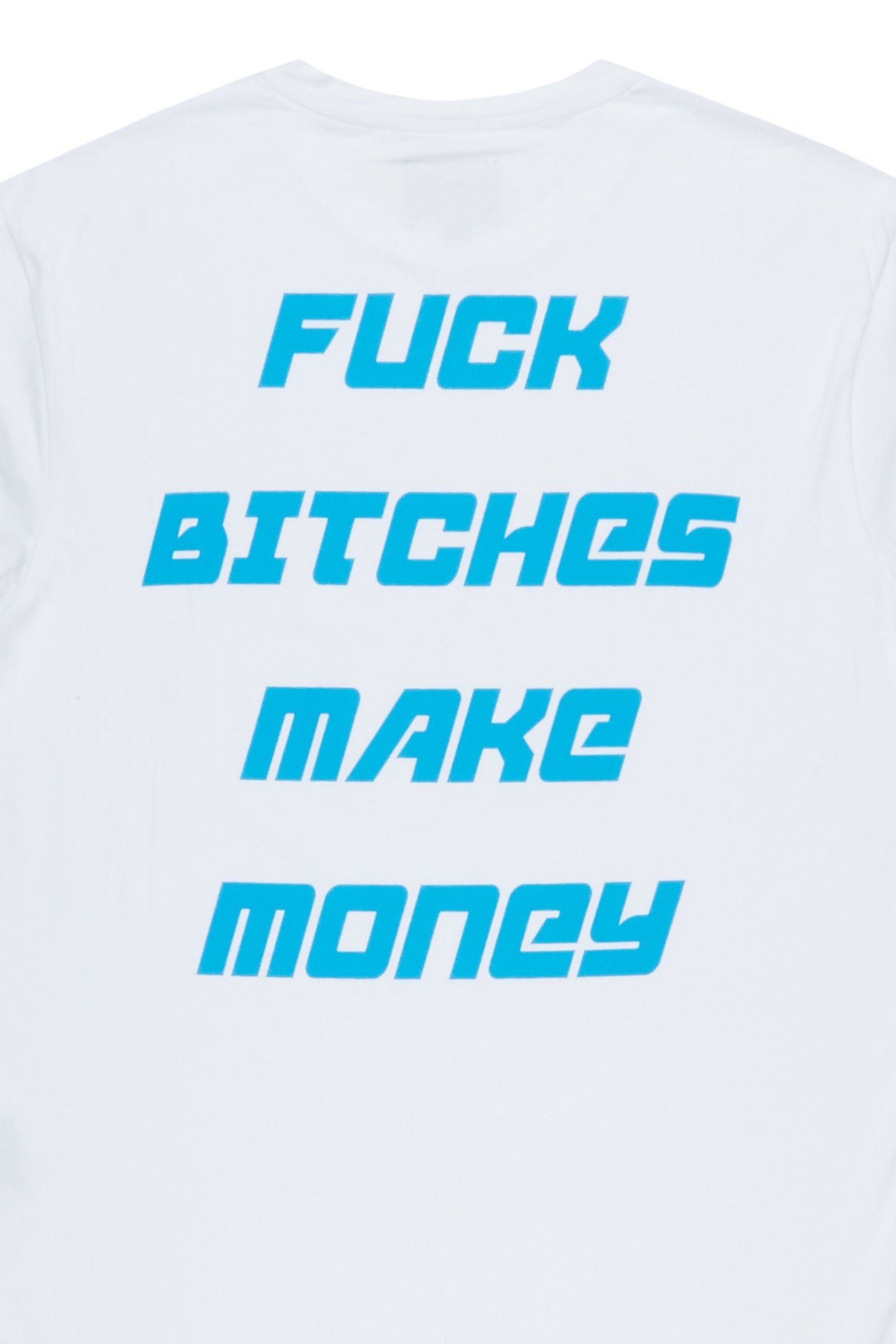 Book White/Blue Graphic T-Shirt