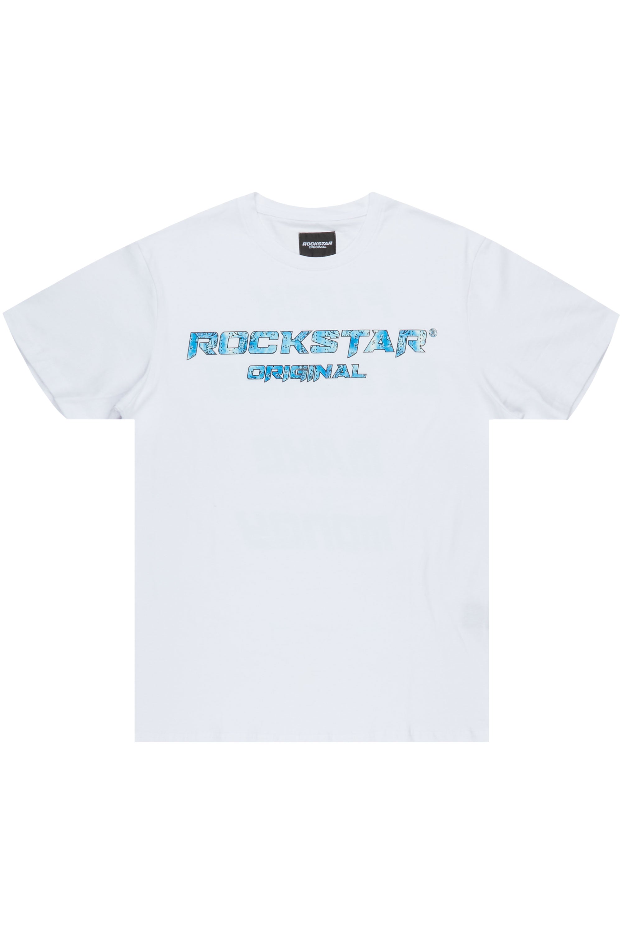 Book White/Blue Graphic T-Shirt