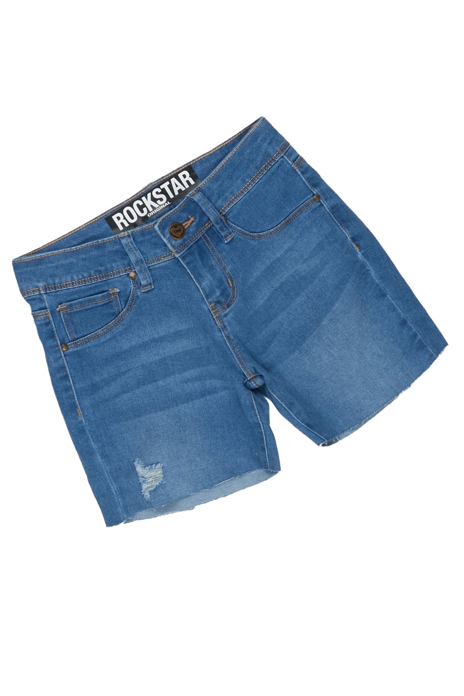 Boys Rain White/Blue T-Shirt/Denim Short Set