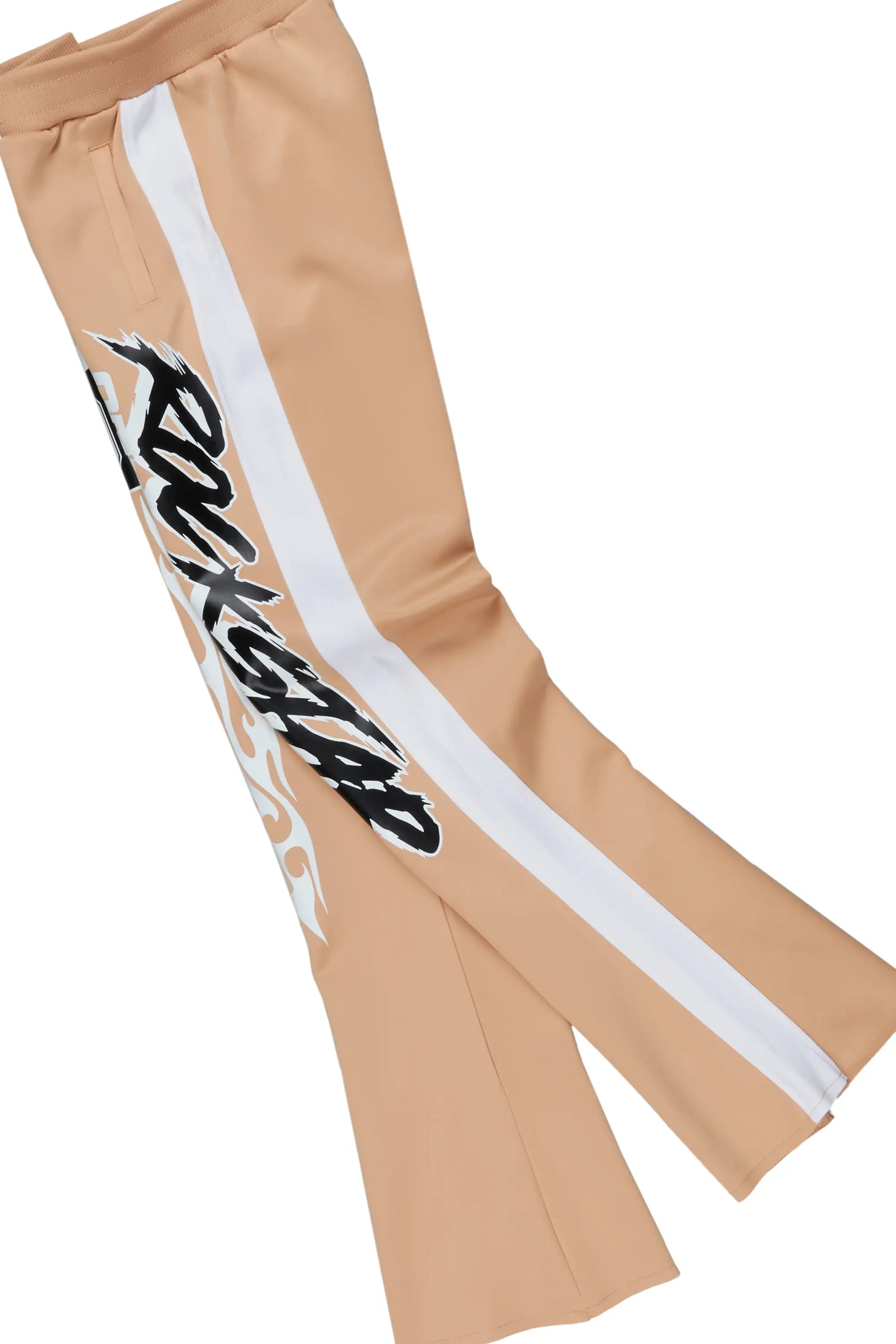 Boys Draven Beige Tricot Stacked Flare Track Set