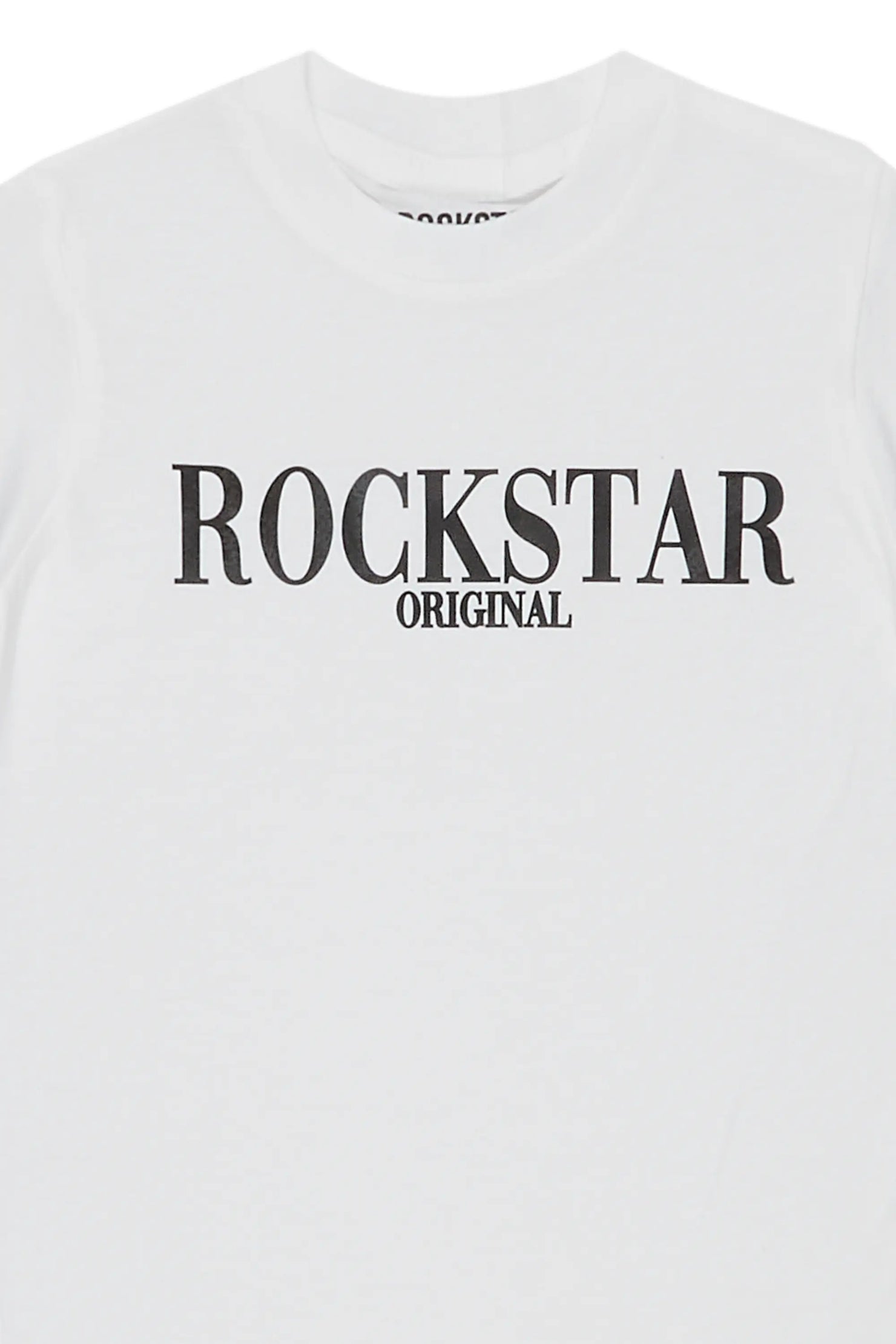 Boys Octavio White/Grey Graphic T-Shirt