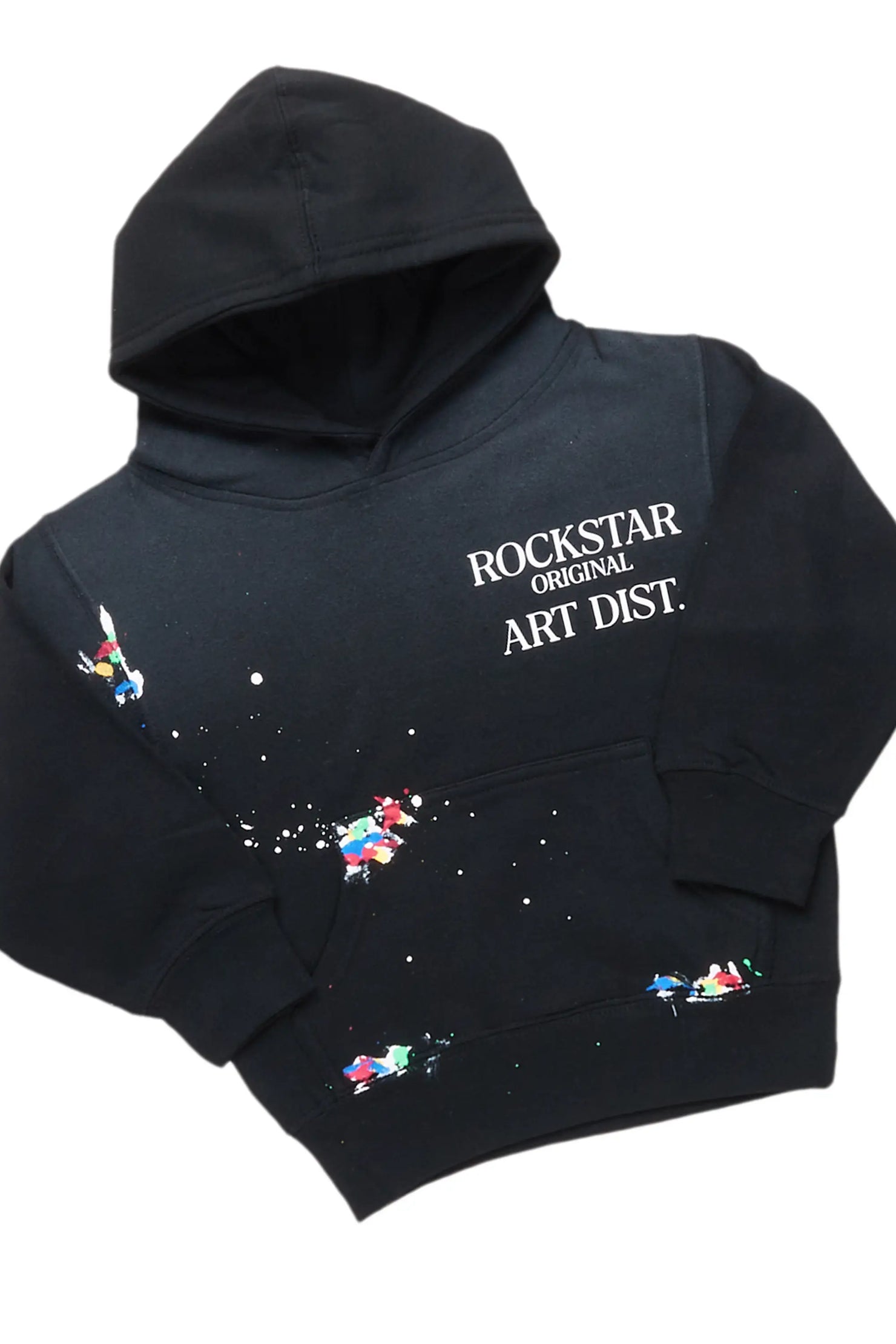 Boys Palmer Black Hoodie Track Set