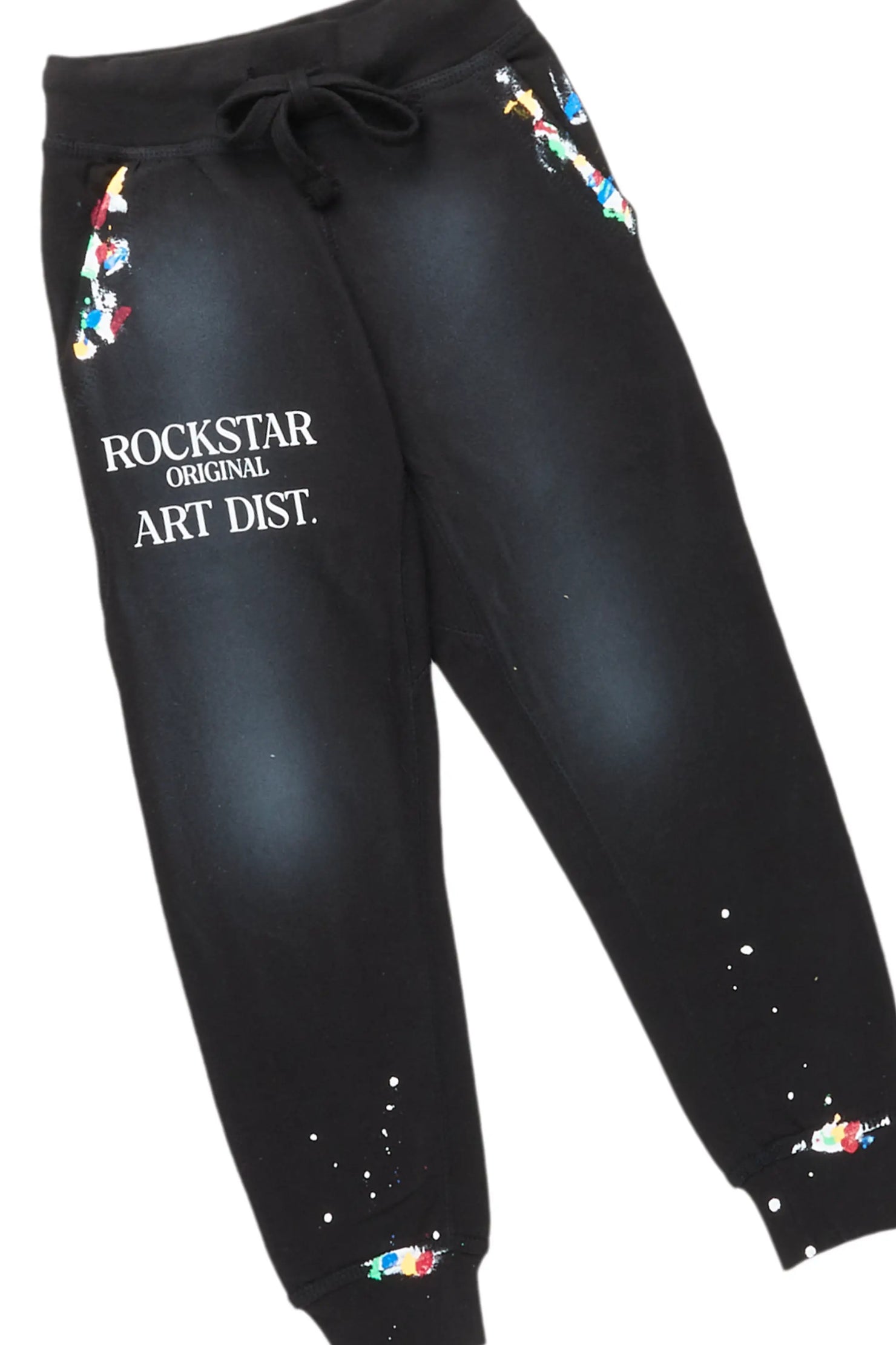 Boys Palmer Black Hoodie Track Set